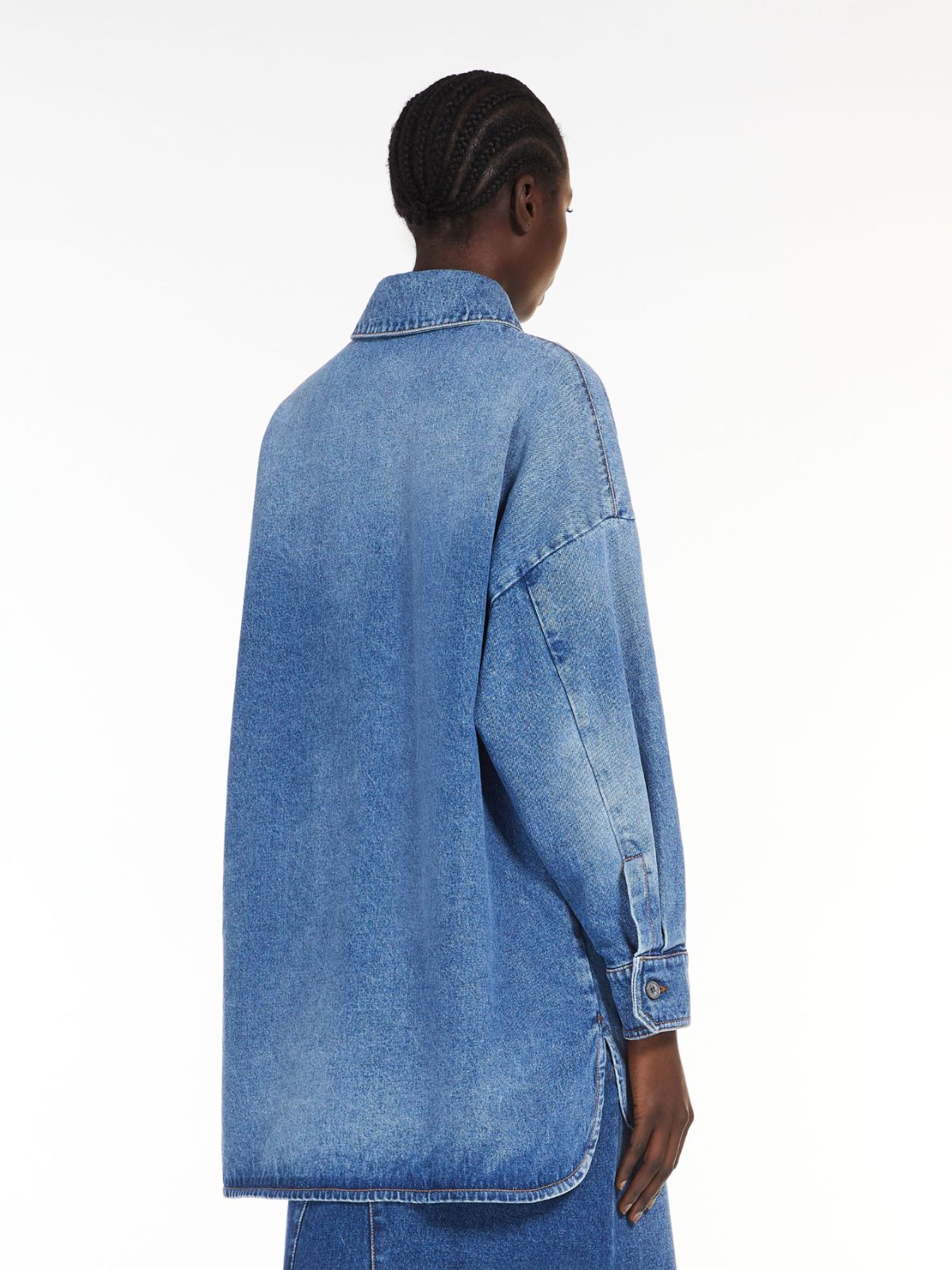 Oversized cotton denim jacket