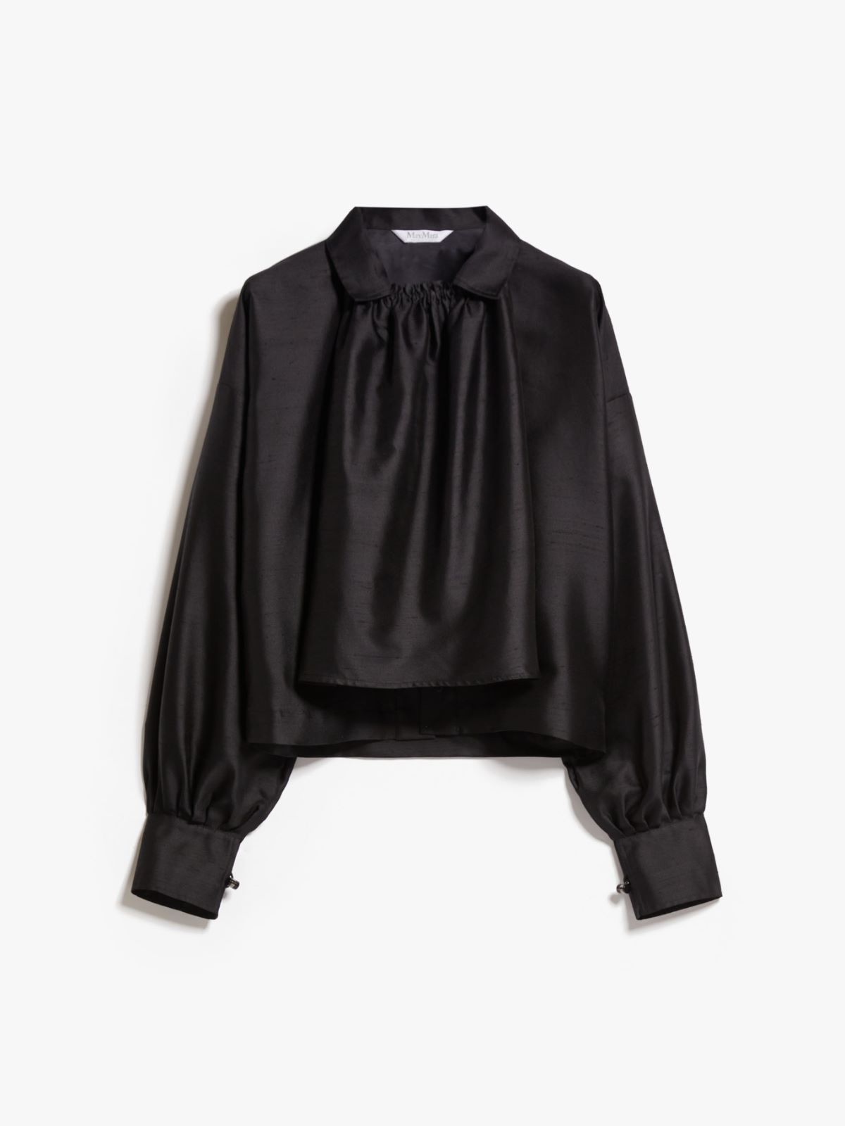 Shantung silk and cotton shirt