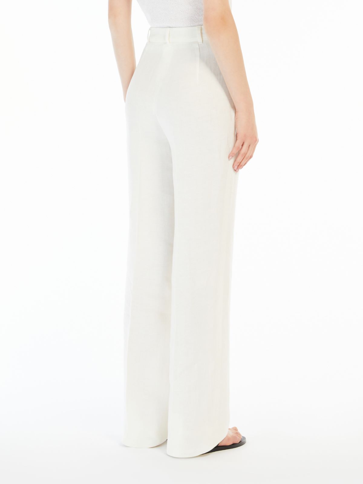 Faded linen trousers