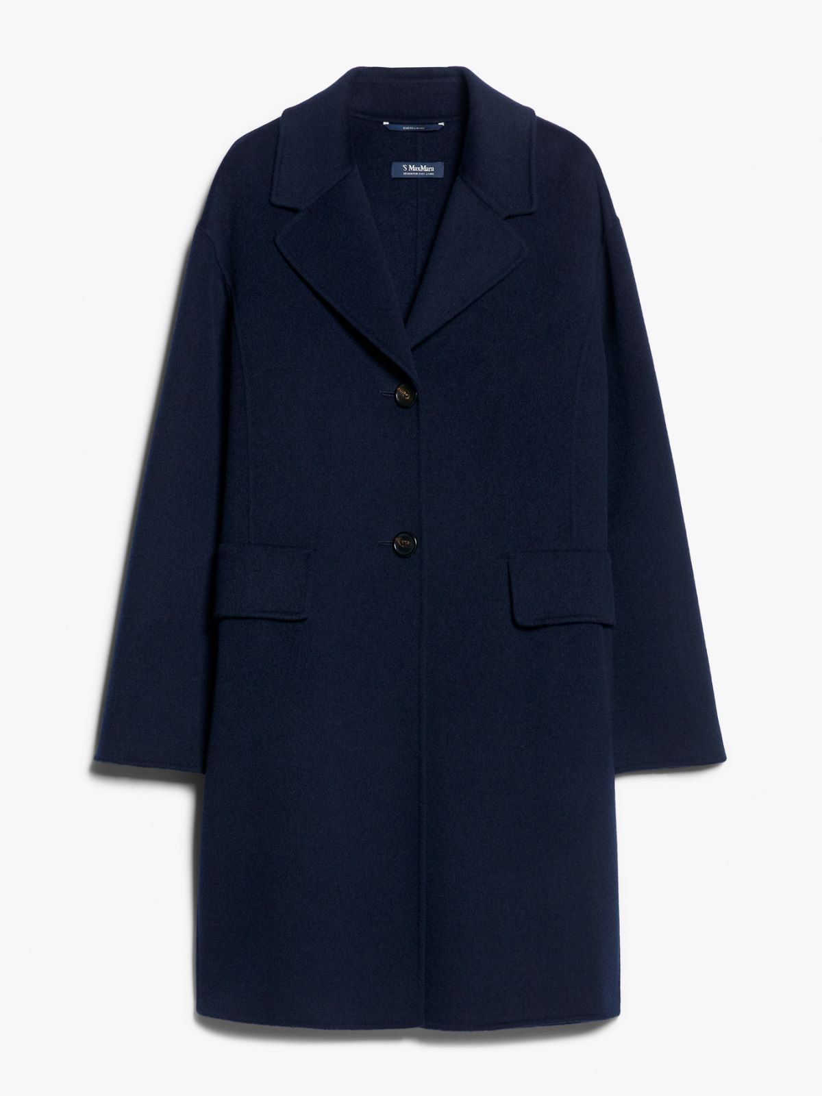 Single-breasted wool coat
