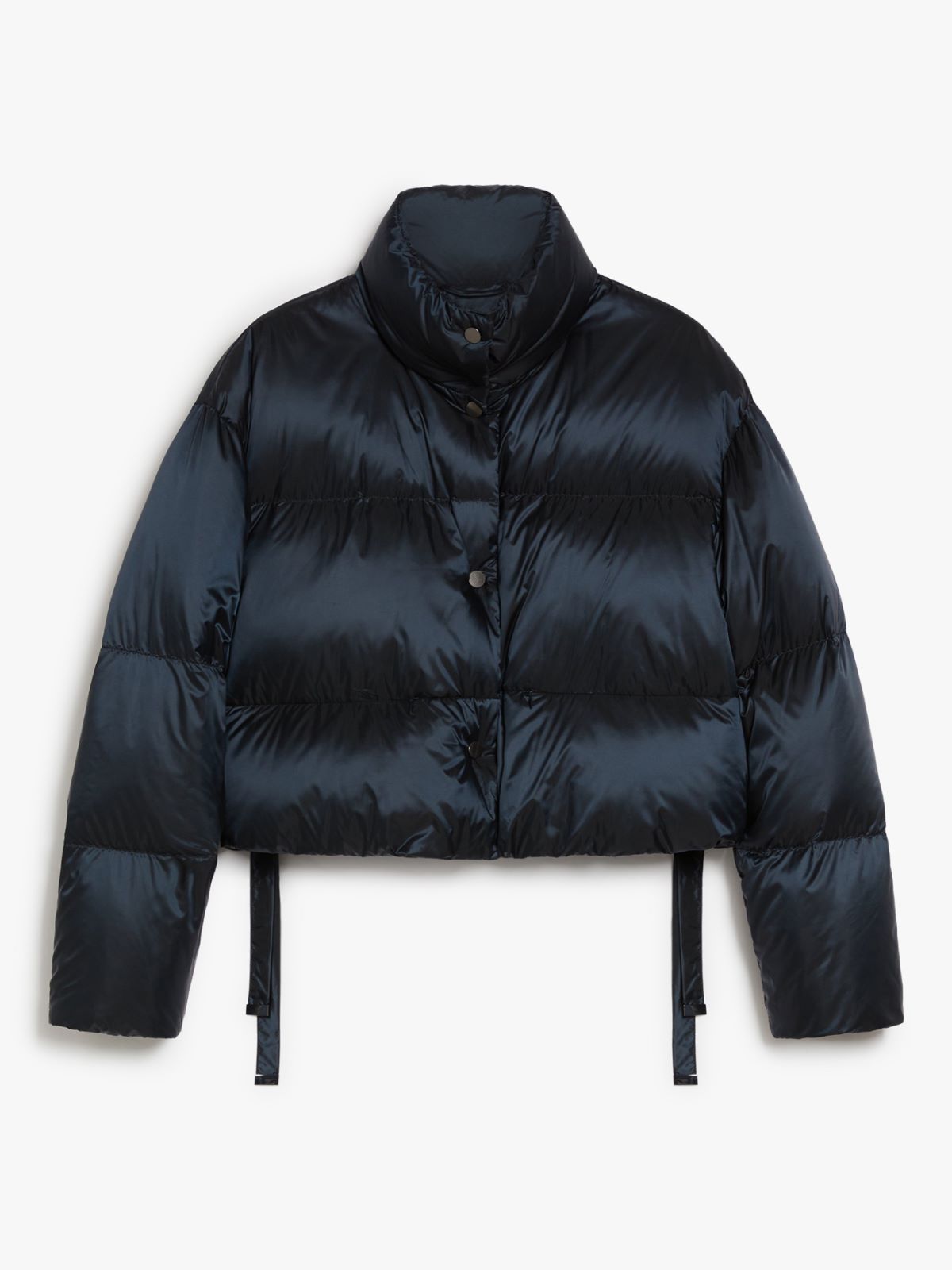 Water-repellent cropped down jacket