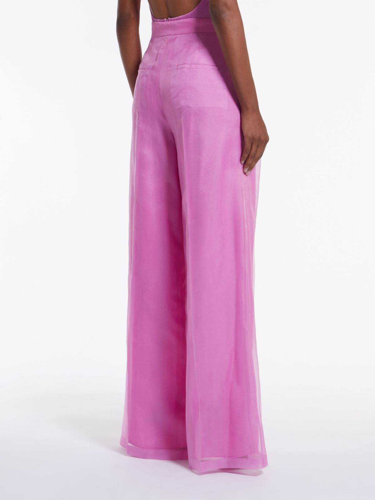 Silk organza trousers