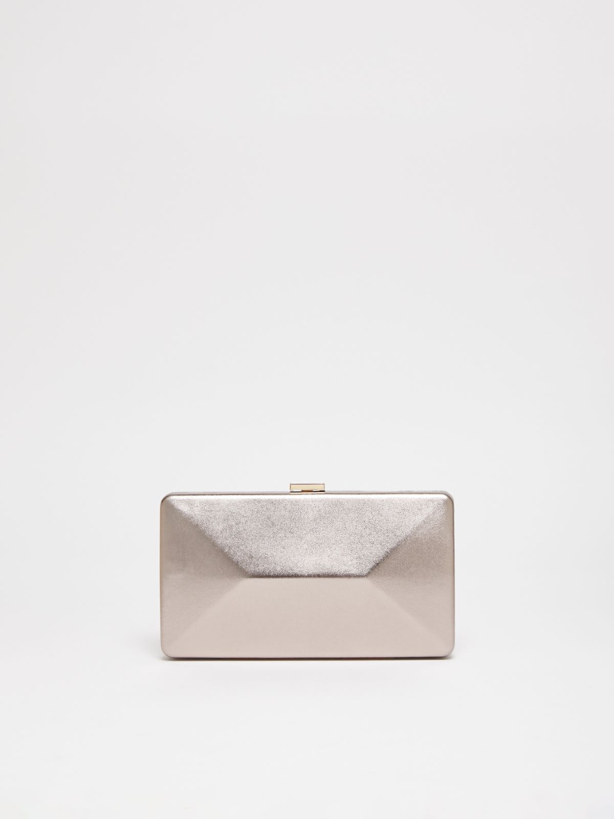Laminated Nappa leather clutch
