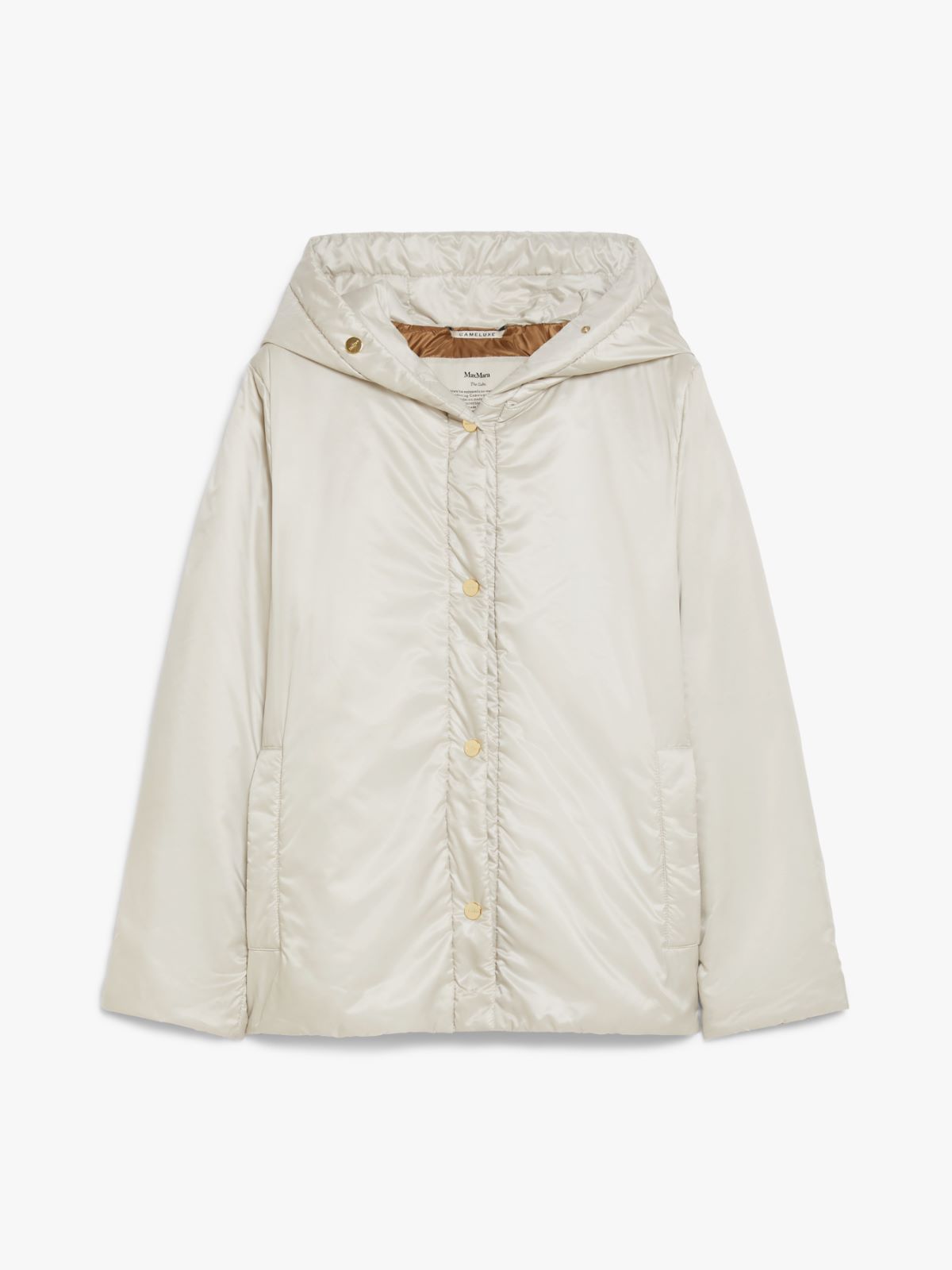 Technical canvas cropped sweatshirt