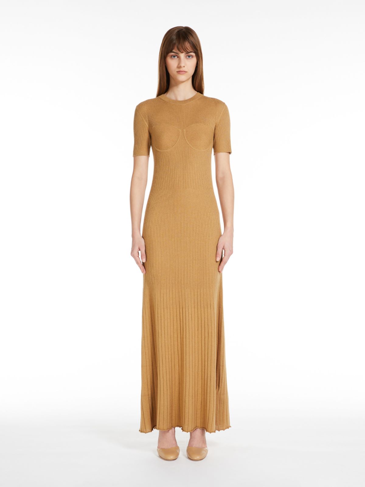 Silk and cashmere dress