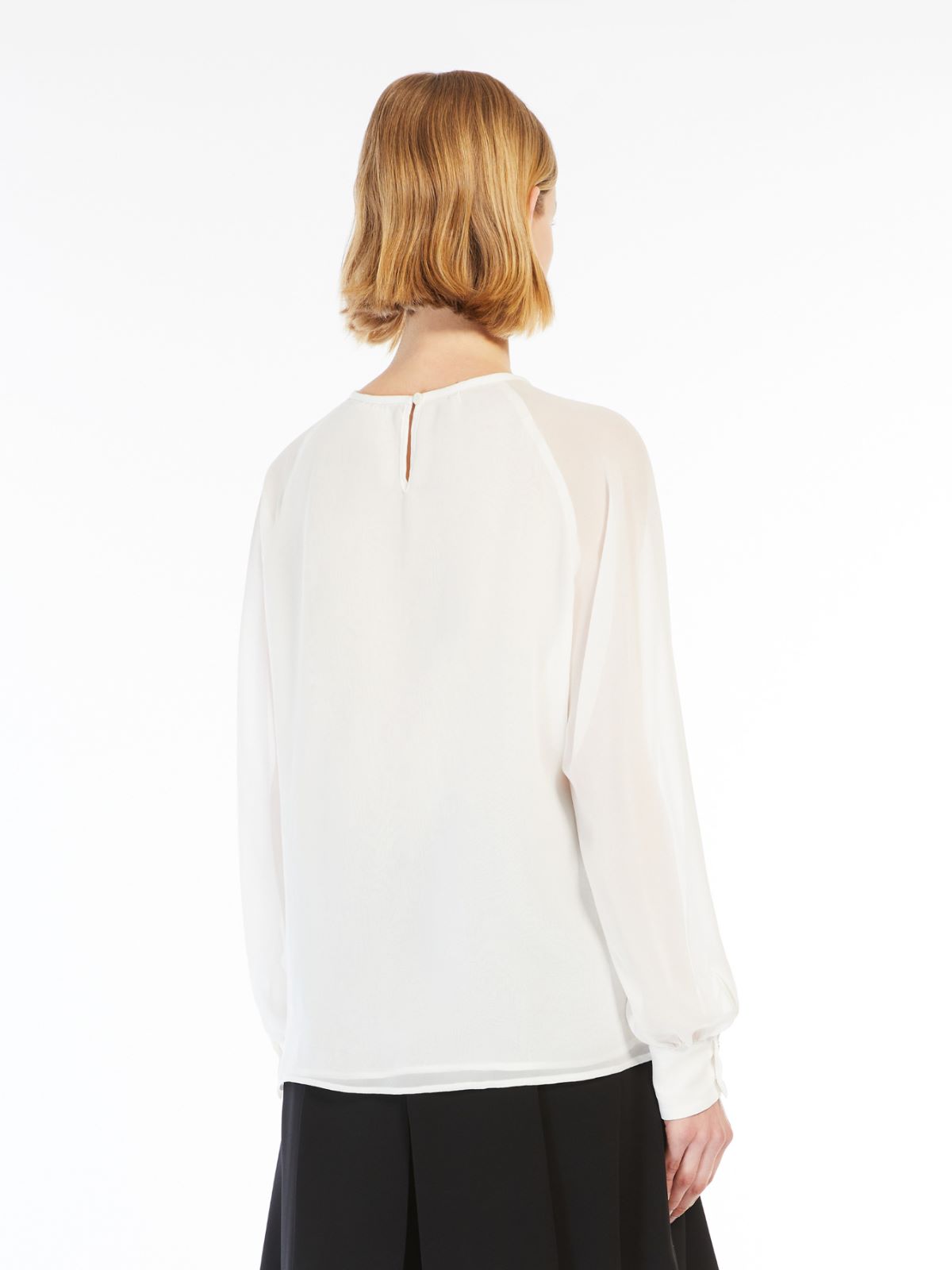 Pure silk georgette blouse