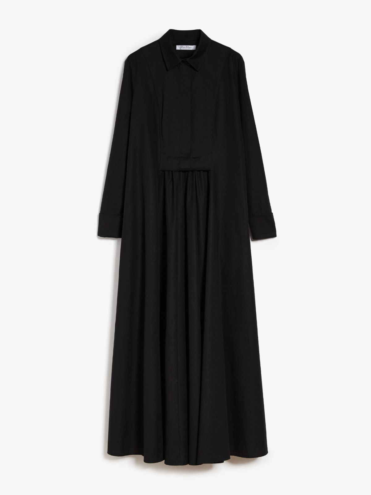 Long cotton shirt dress