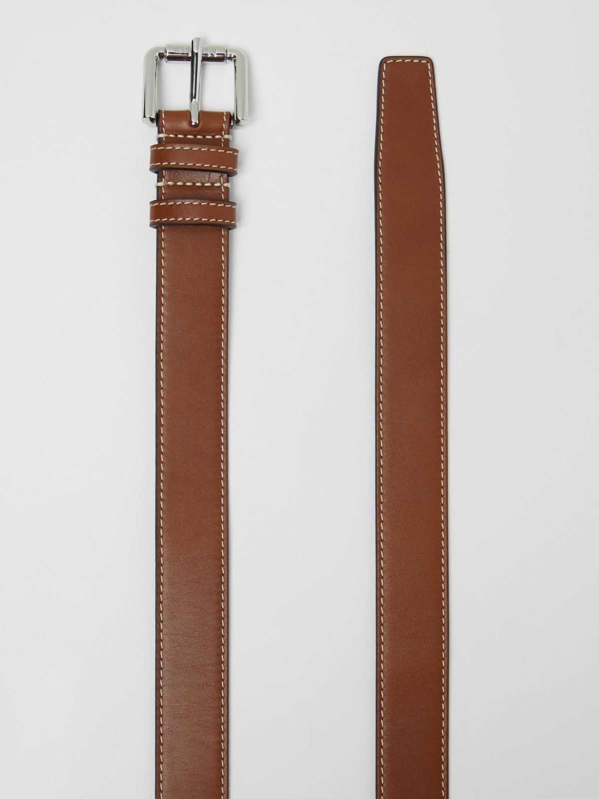 Long leather belt