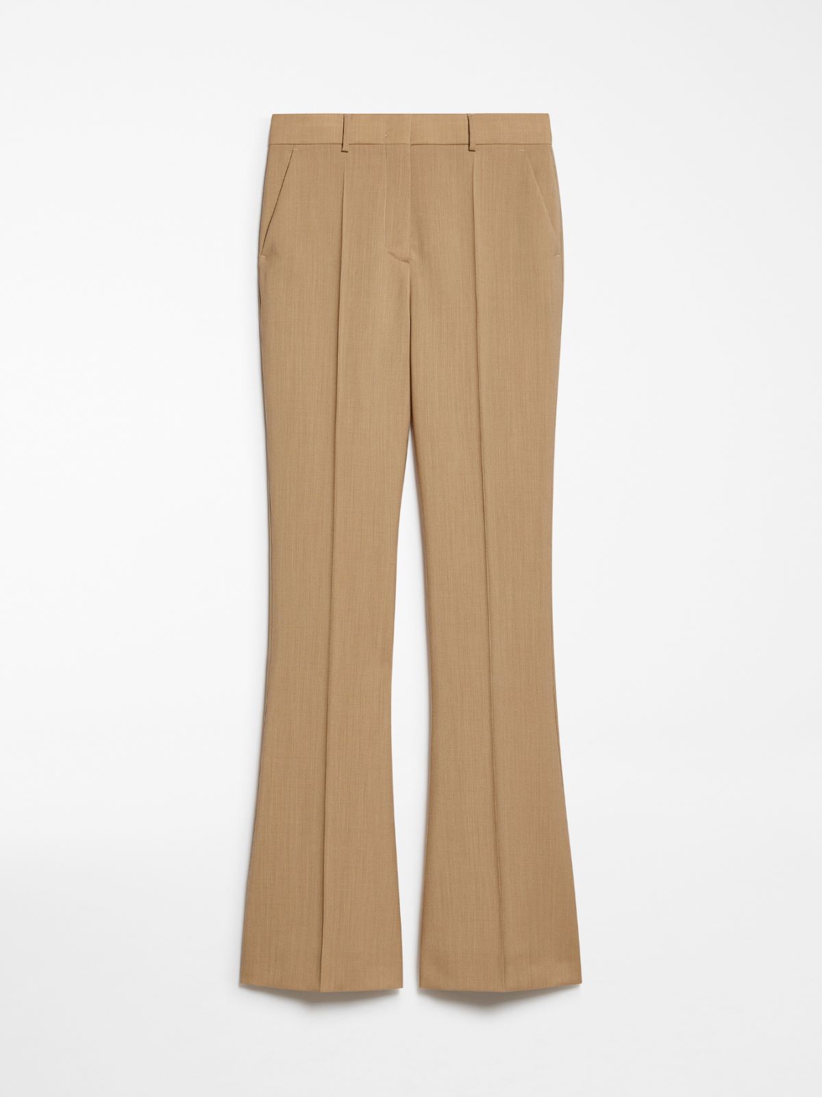 Flared slim-fit trousers