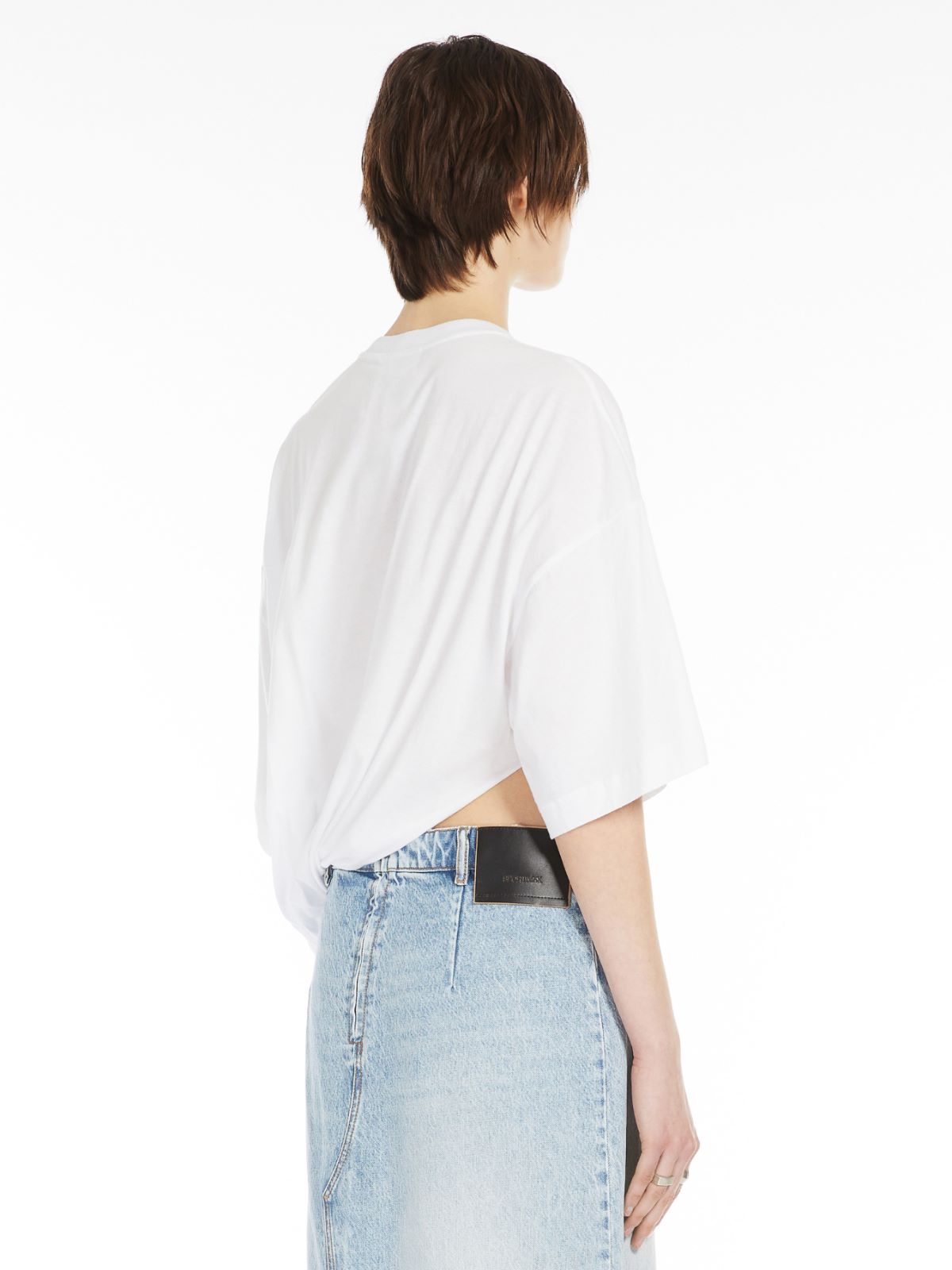 Oversized draped T-shirt