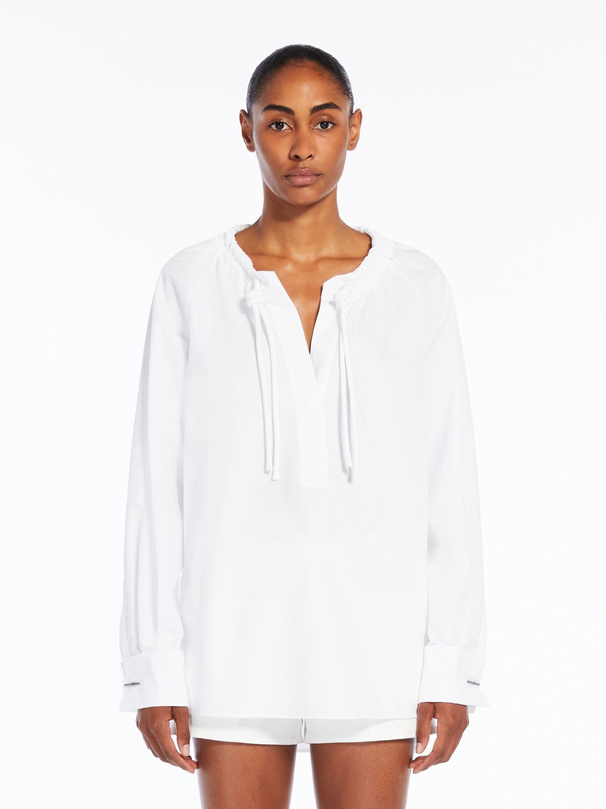 Oversize poplin shirt