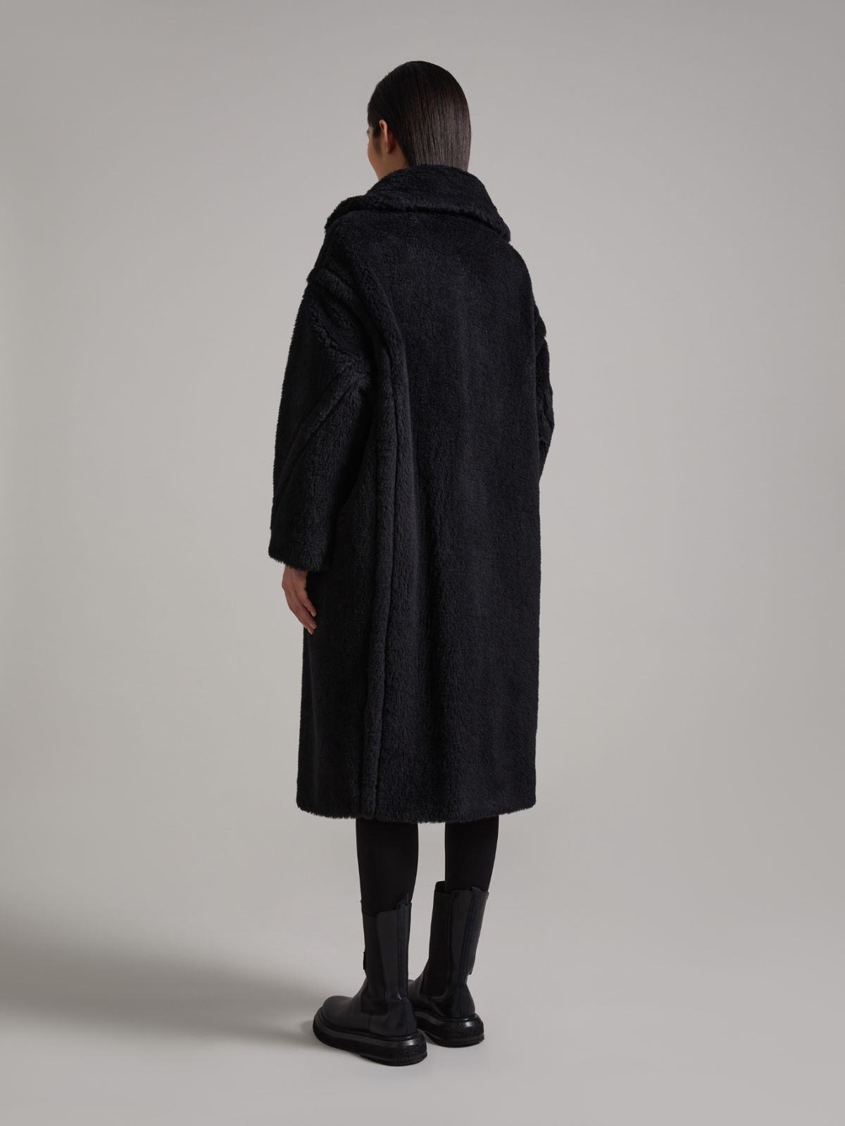 Teddy Bear Icon Coat in alpaca and wool