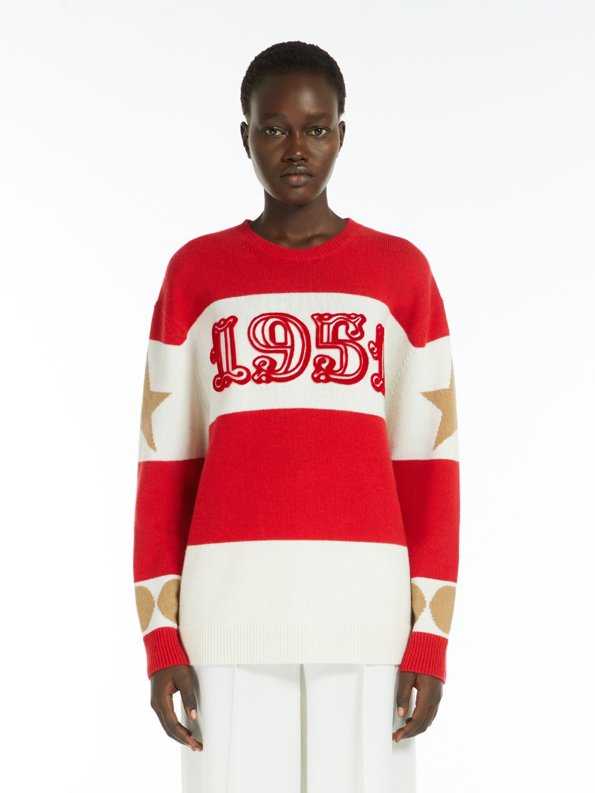 Oversized wool and cashmere jumper