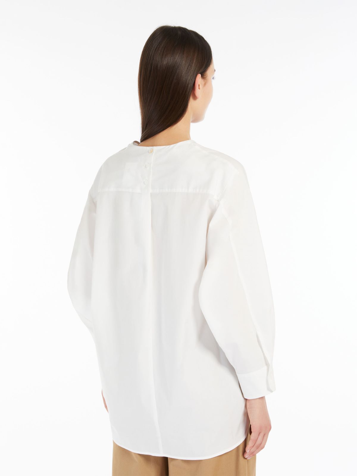 Cotton poplin blouse