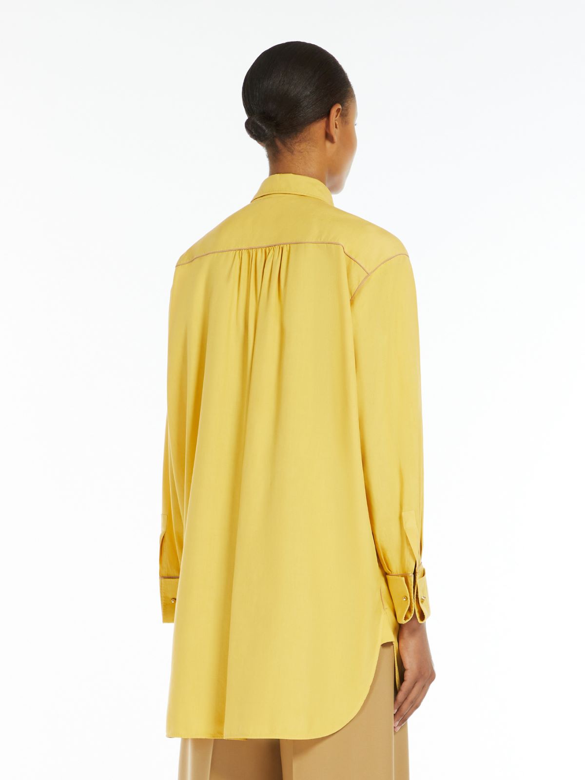 Oversize silk shirt
