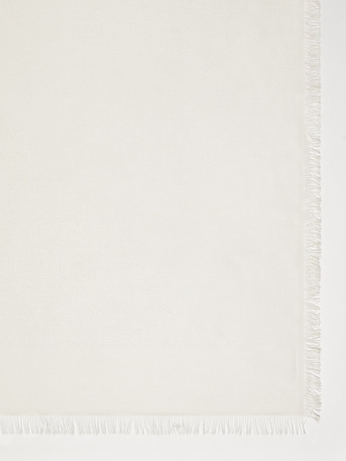 Jacquard-knit silk and cotton shawl