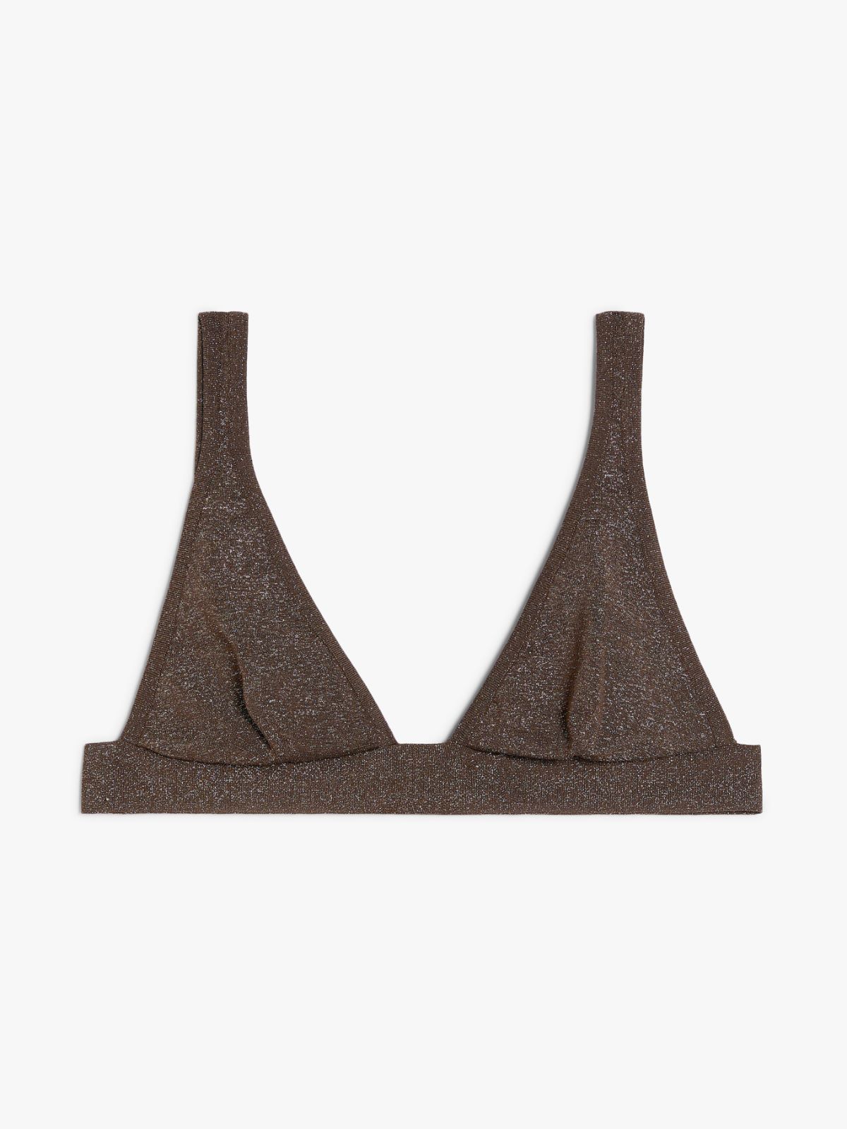 Triangle bra in lurex viscose