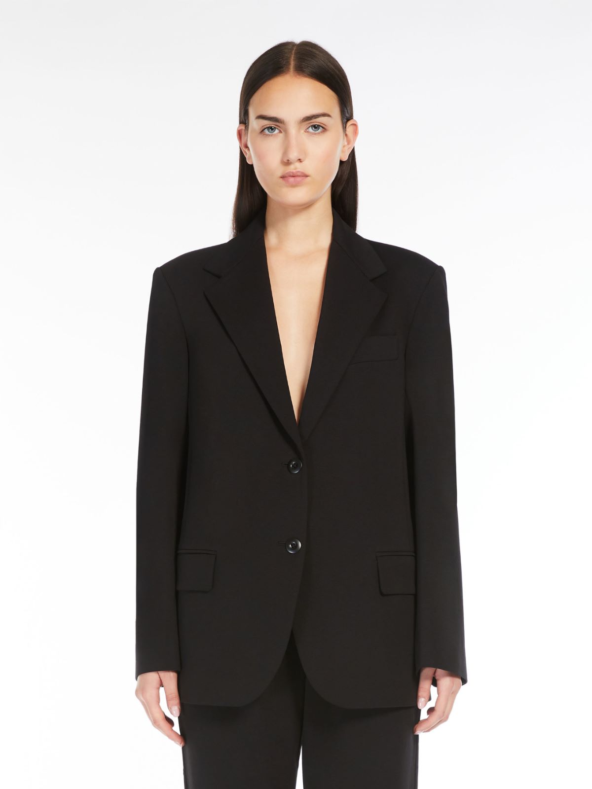 Milano-knit jersey blazer