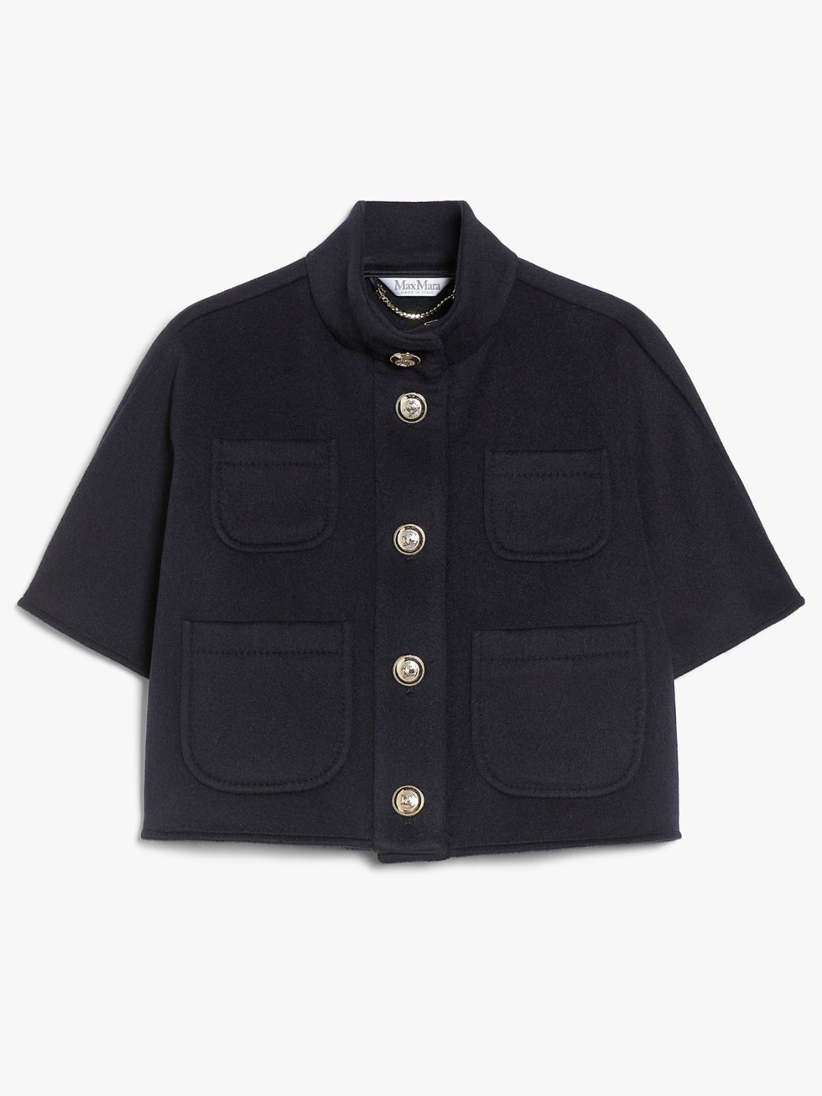 Cashmere cropped cape