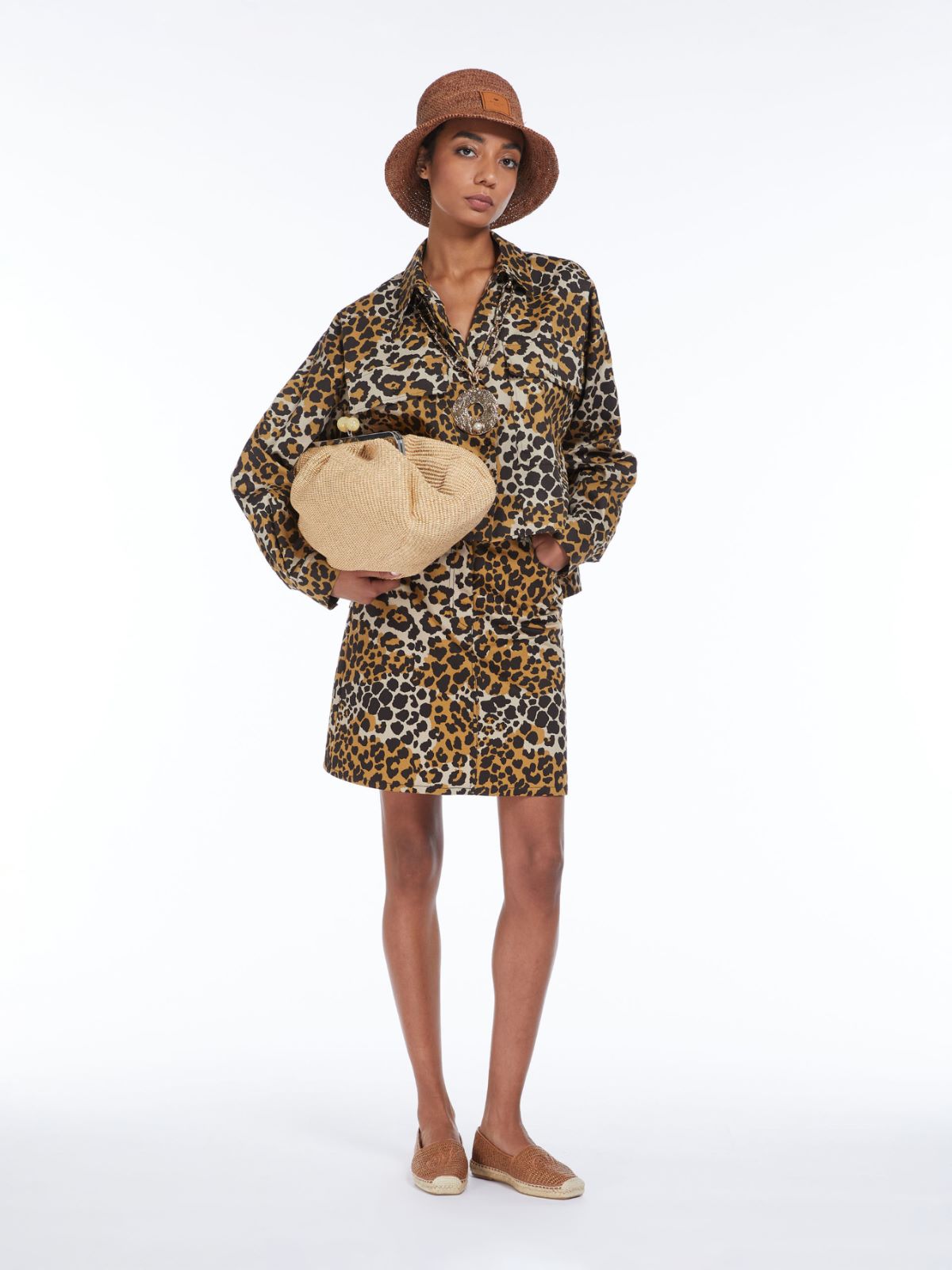 Large raffia-look Pasticcino Bag