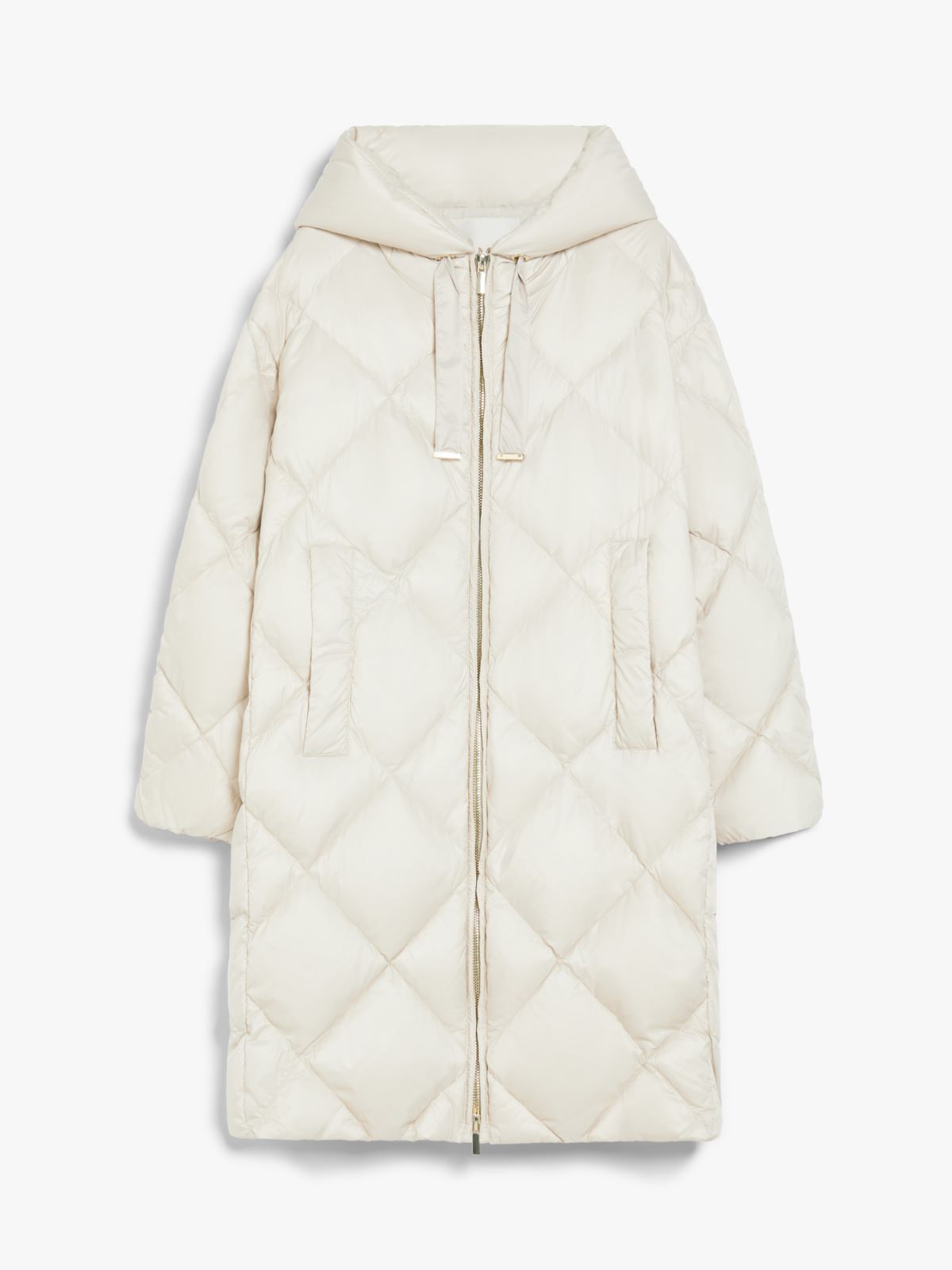 Midi parka in water-repellent canvas