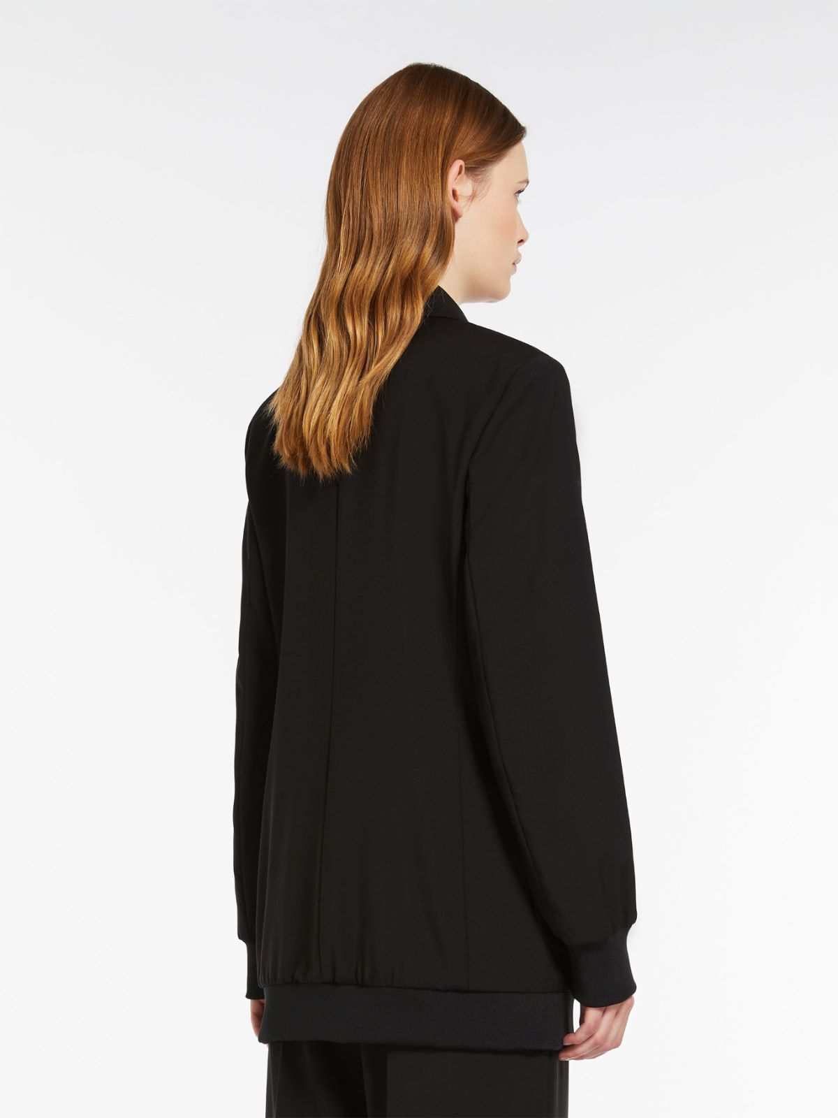 Single-breasted wool jacket