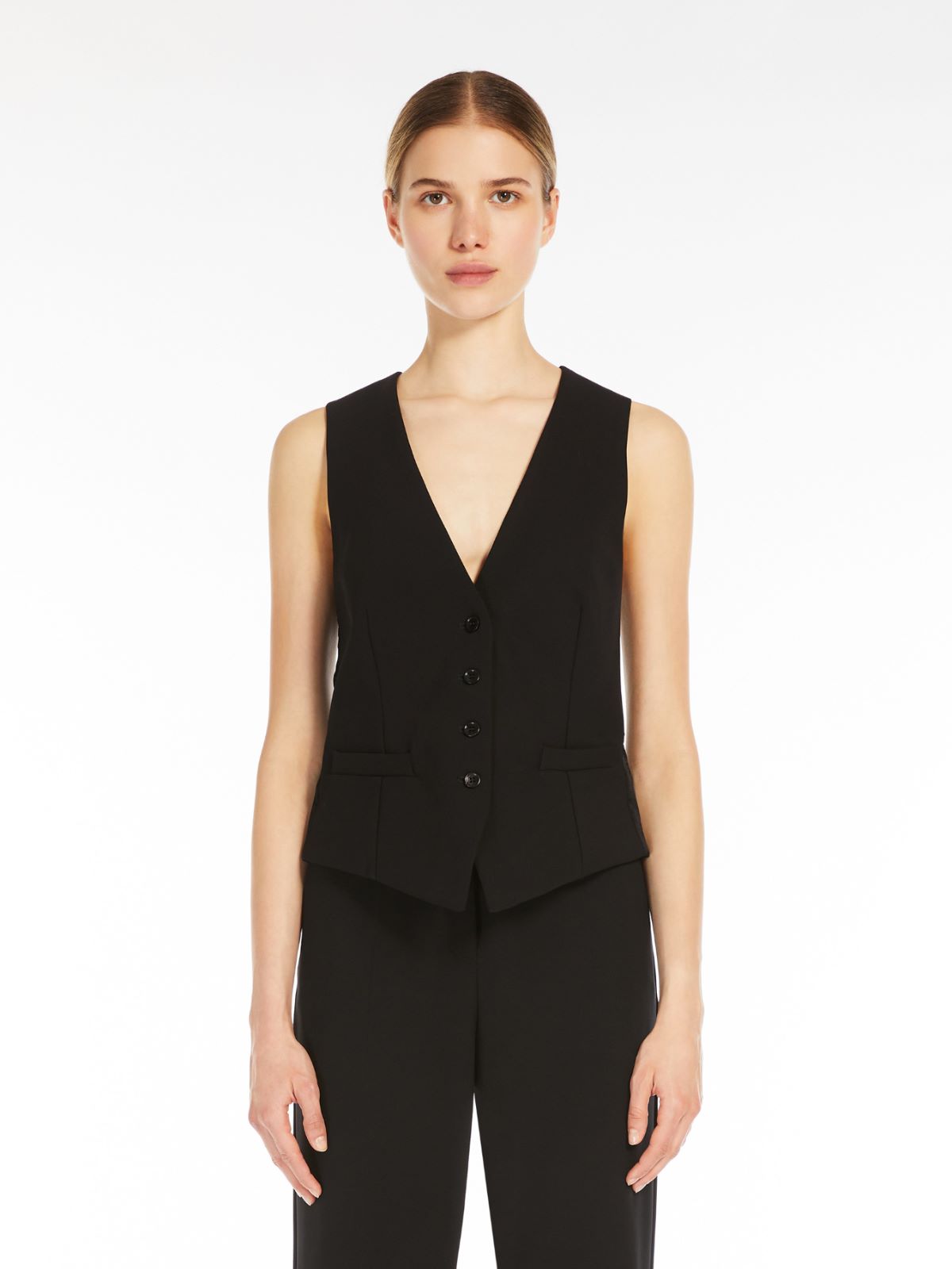 Viscose jersey waistcoat