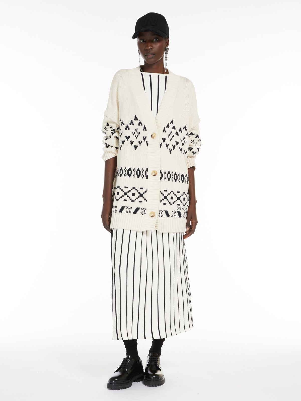 Pleated stretch viscose sweater