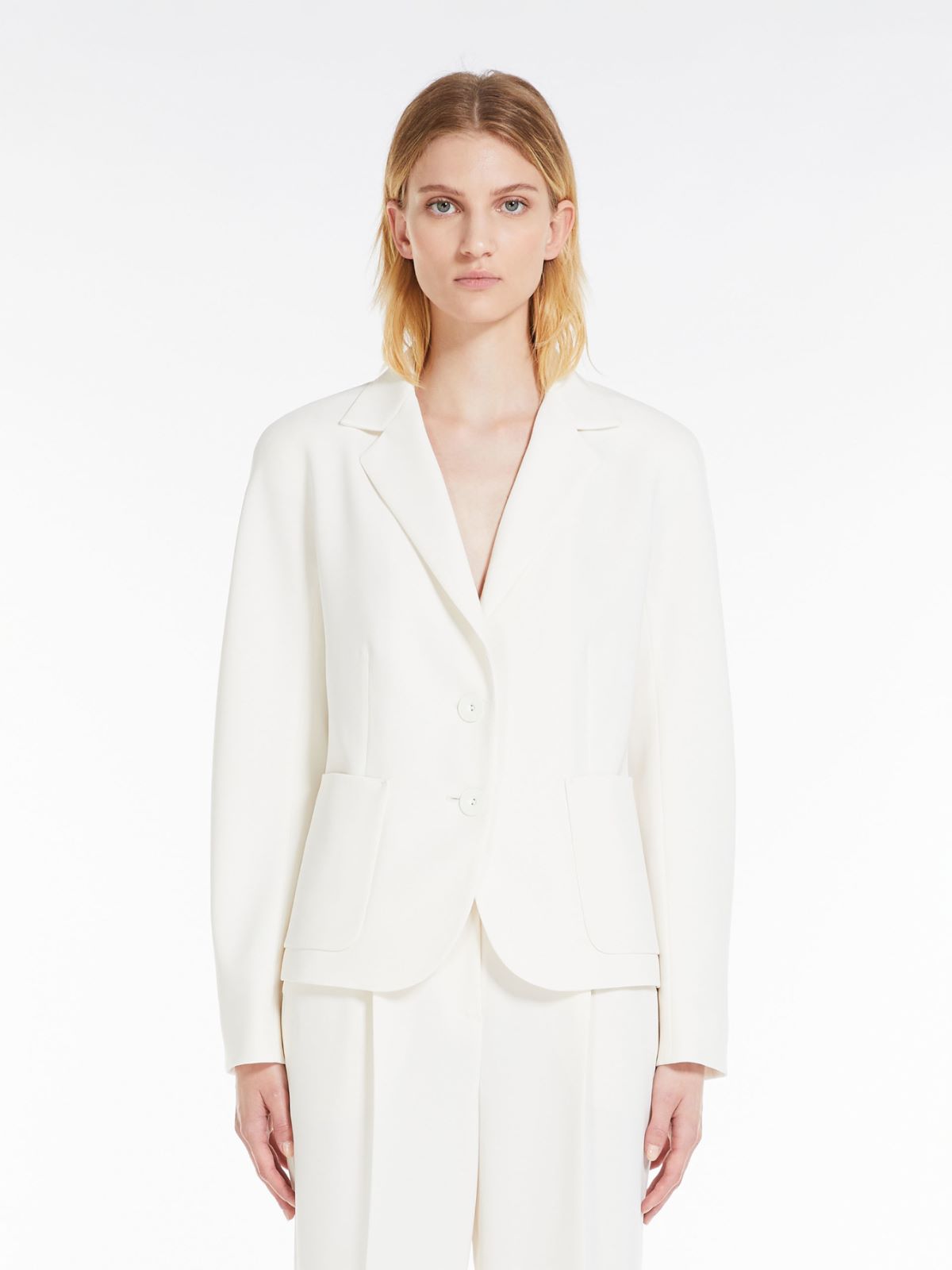 Single-breasted cady jacket