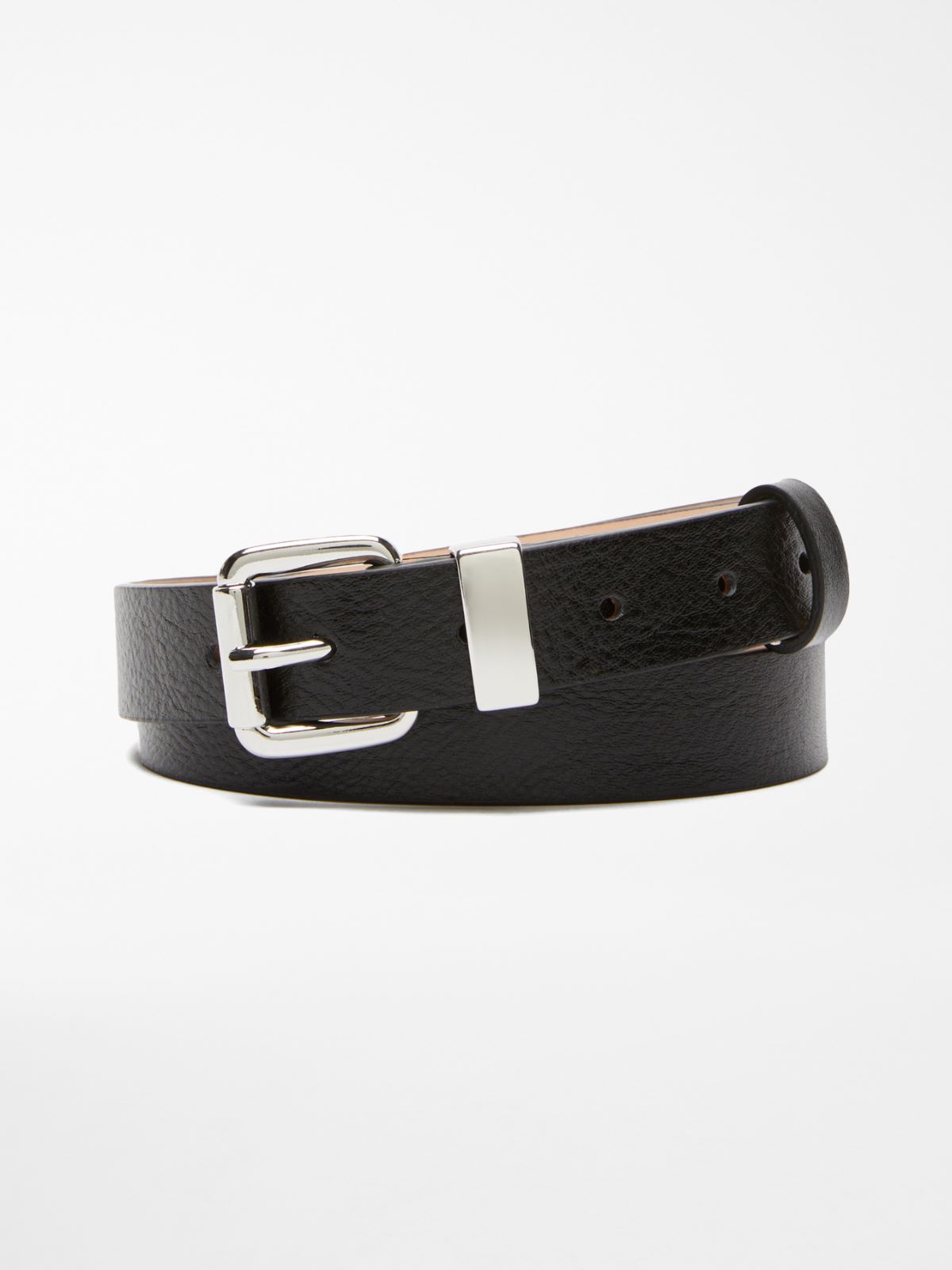 Shiny Nappa leather belt
