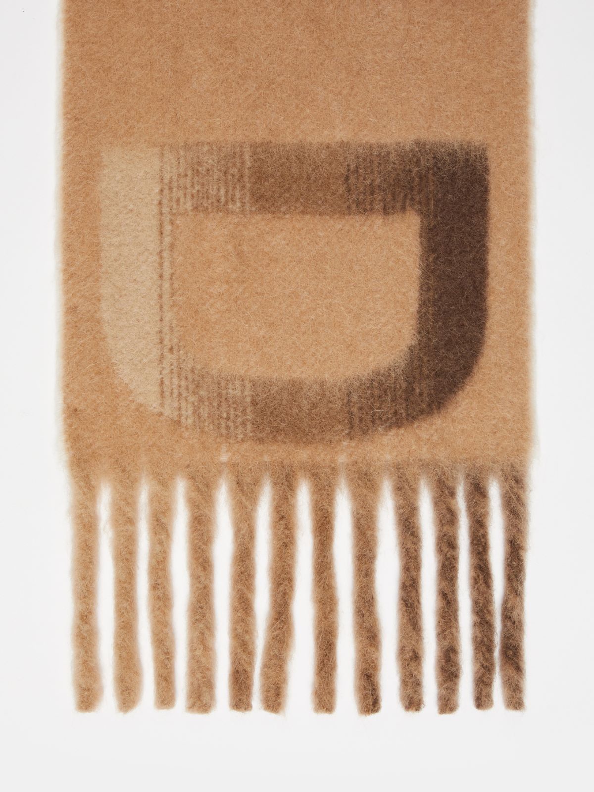 Jacquard alpaca-blend scarf