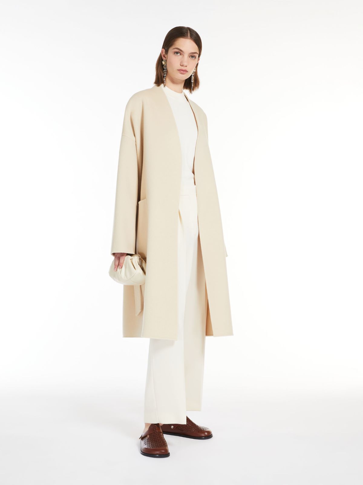 Wool robe coat