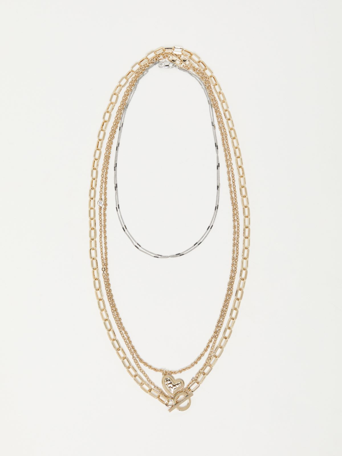 Set of 4 metal necklaces