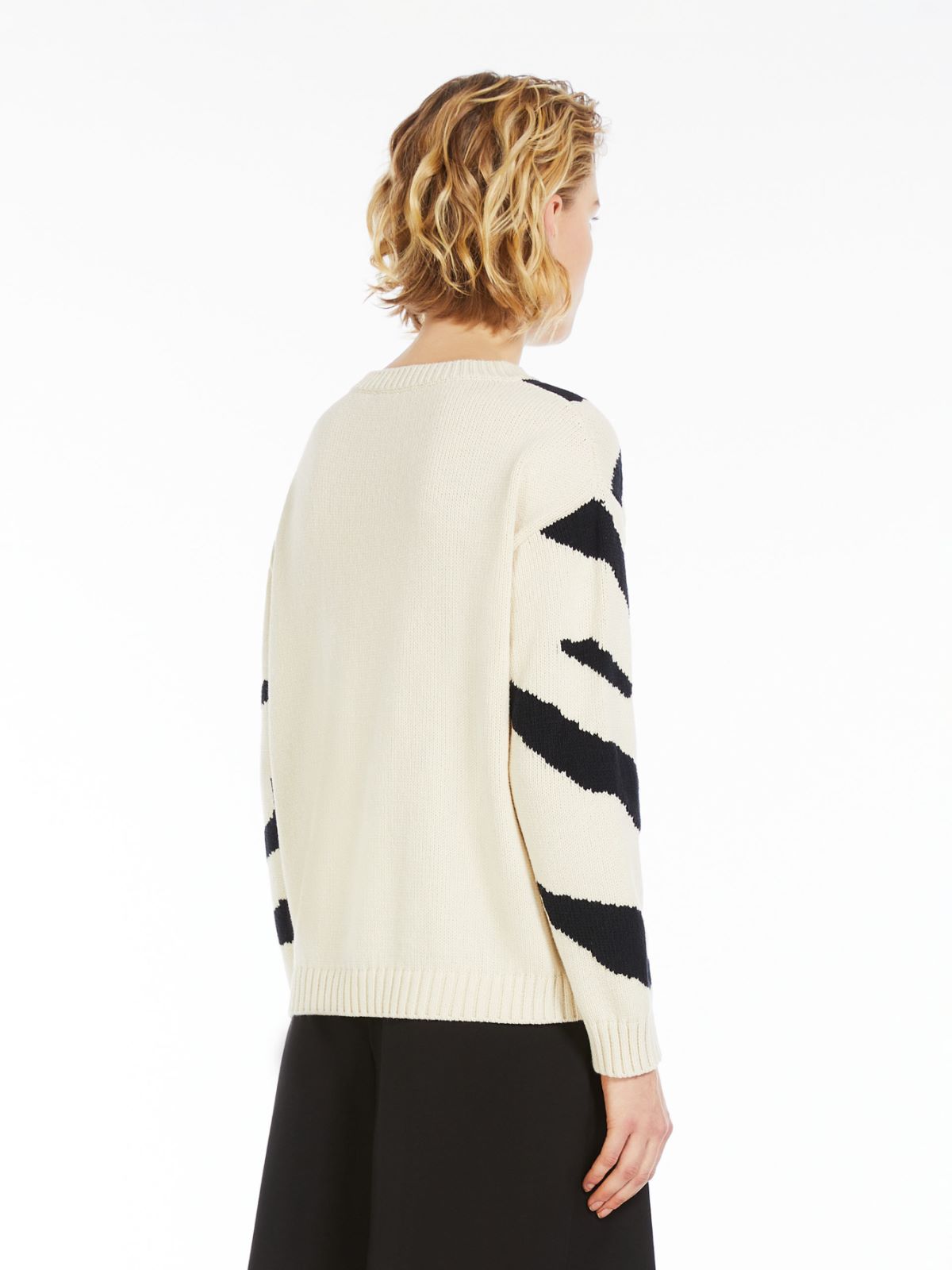 Cotton inlay sweater