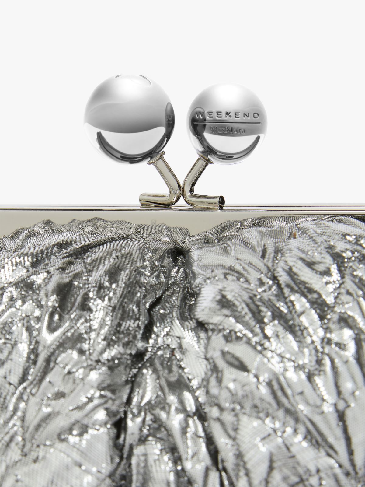 Small lamé Pasticcino Bag