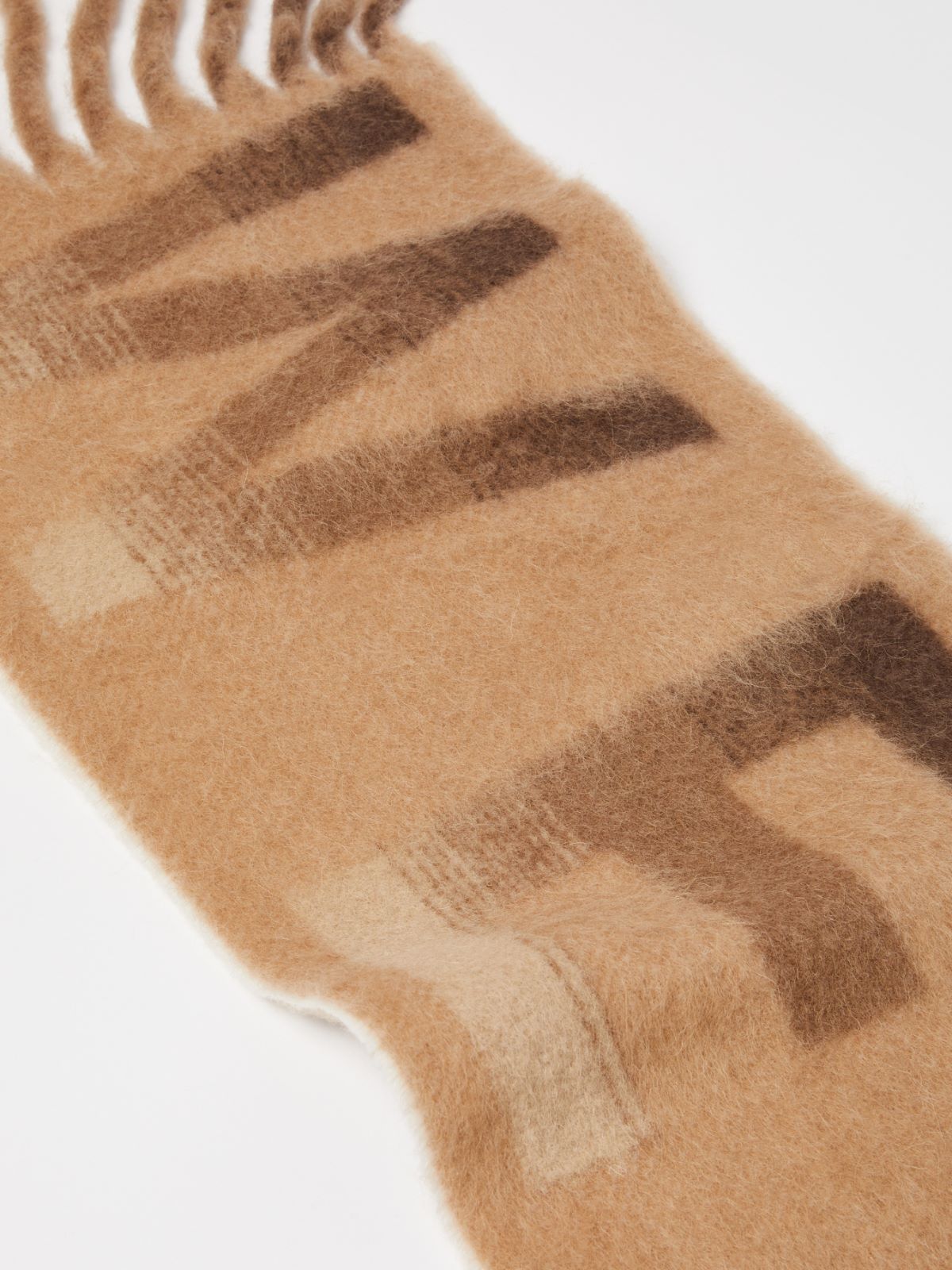 Jacquard alpaca-blend scarf