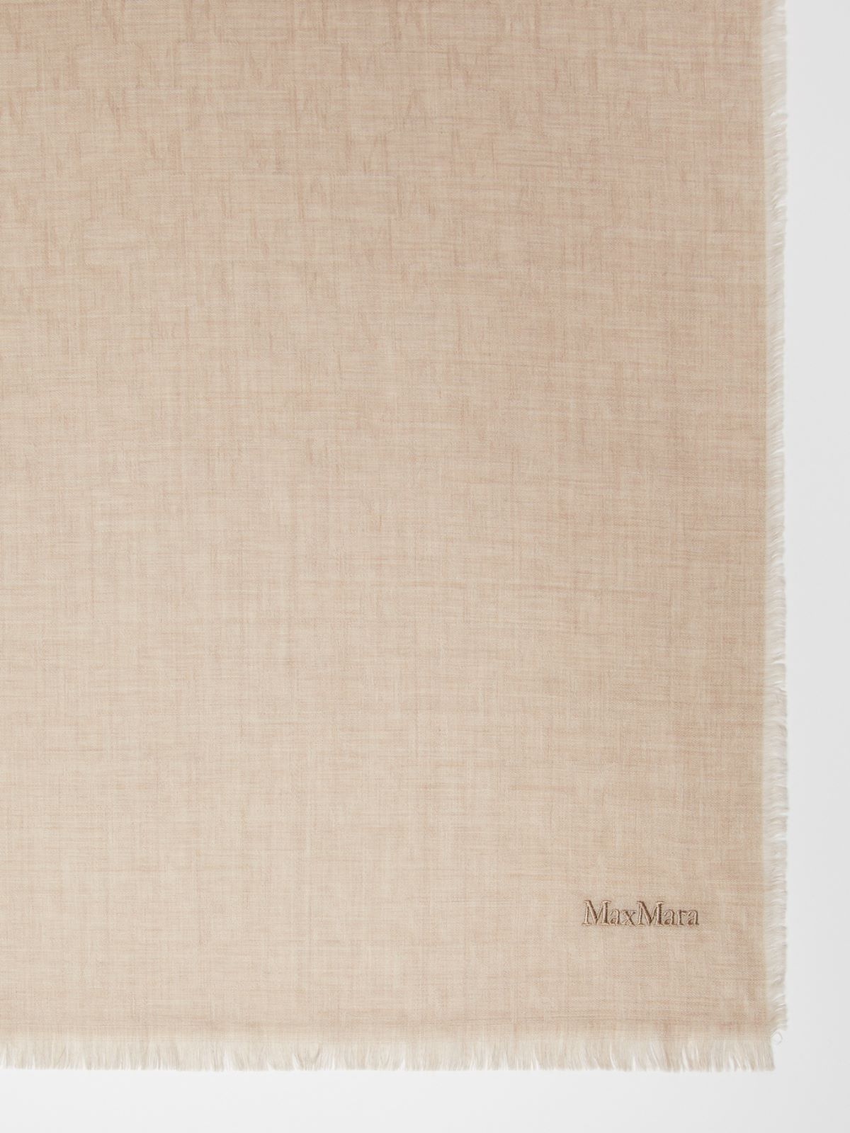 Jacquard wool Monogram stole