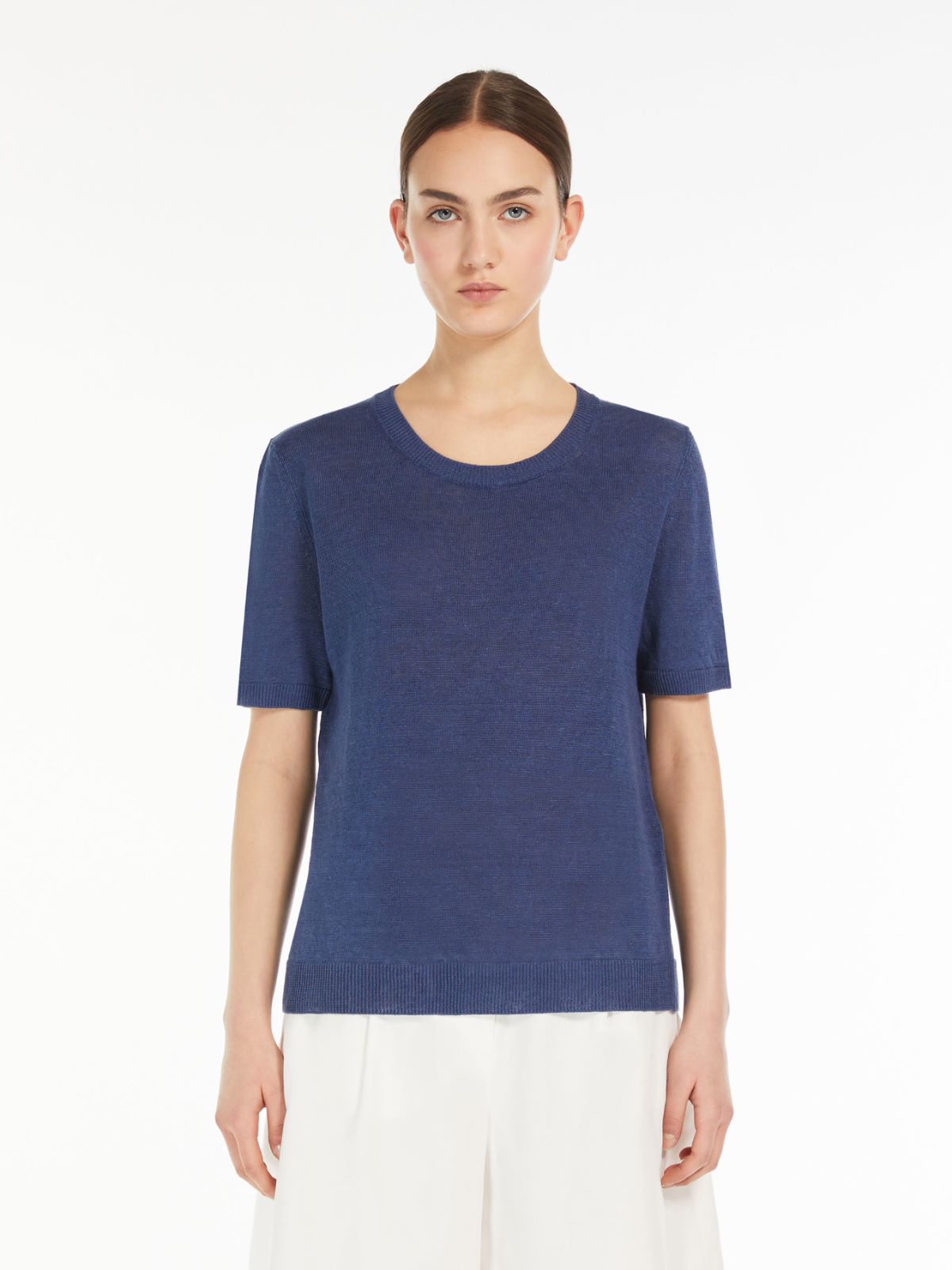 Linen yarn T-shirt
