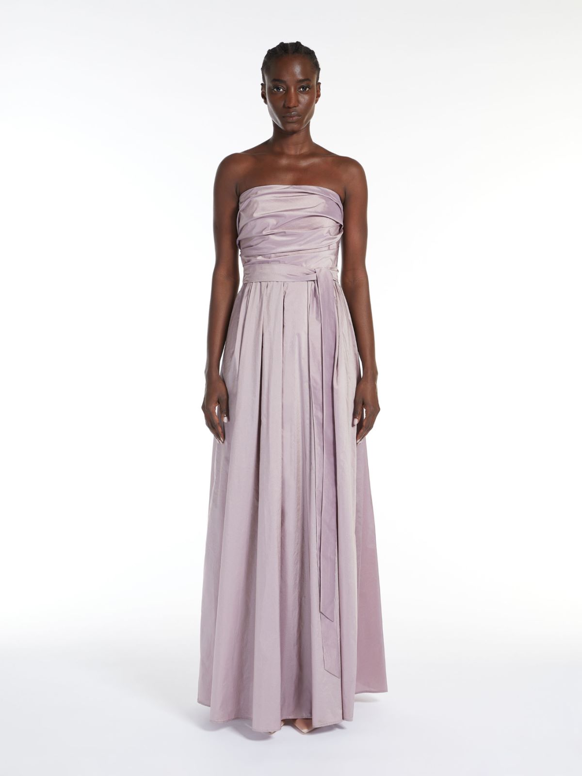 Draped bustier dress