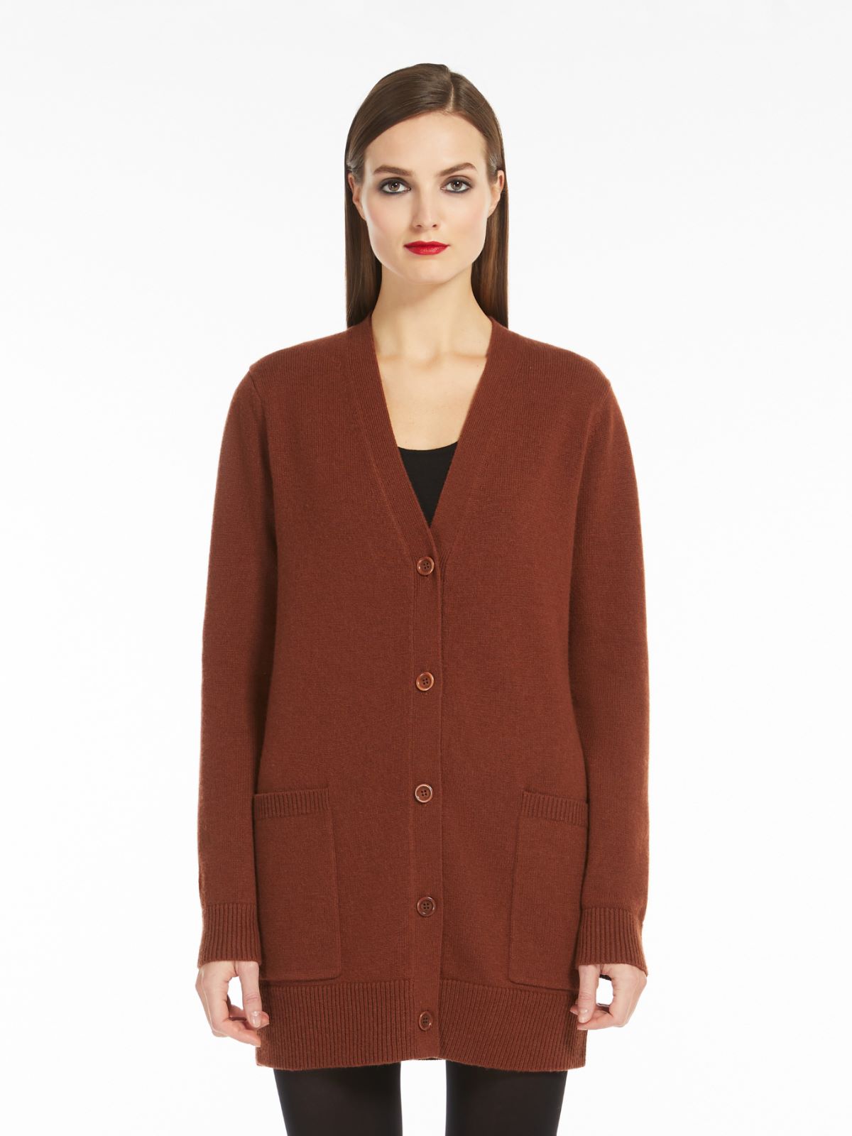 Wool and cashmere cardigan with sequins