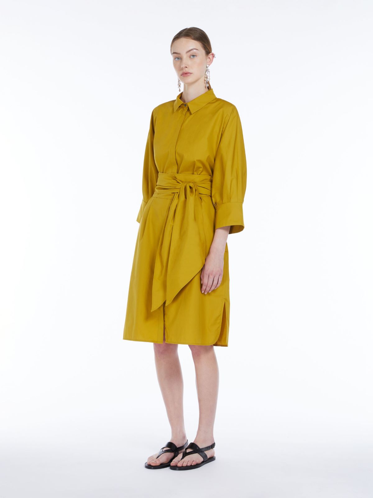Poplin shirt dress