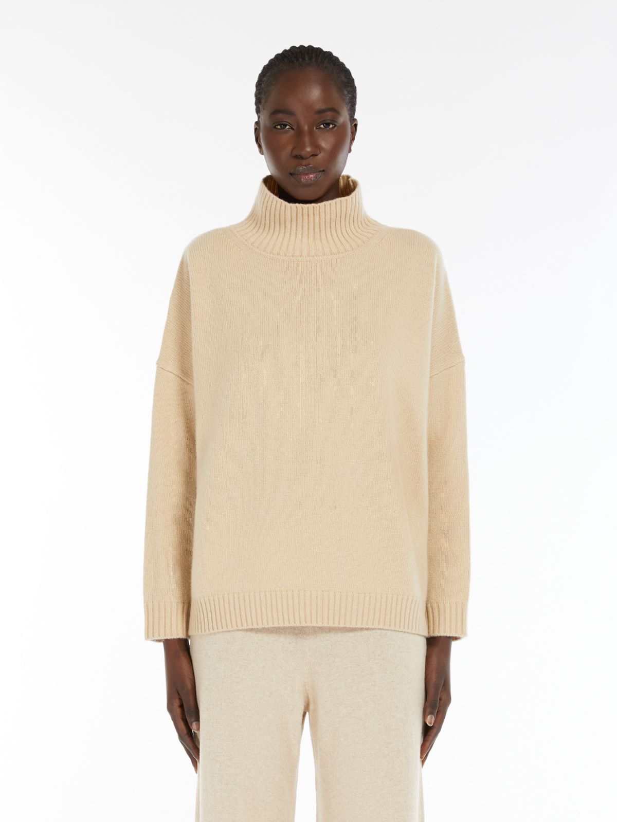 Wool high-neck sweater
