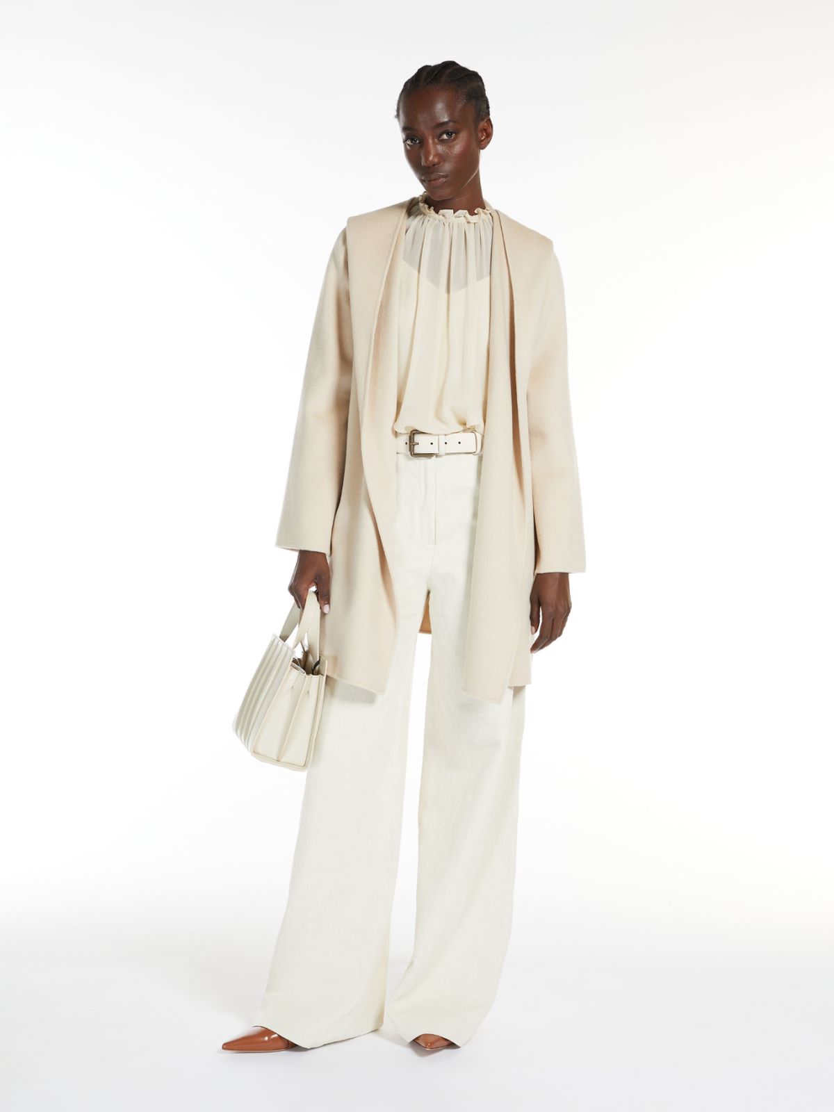 Cashmere and wool parka