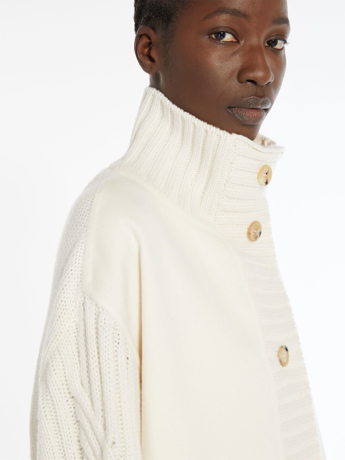 Long, wool and cashmere cardigan