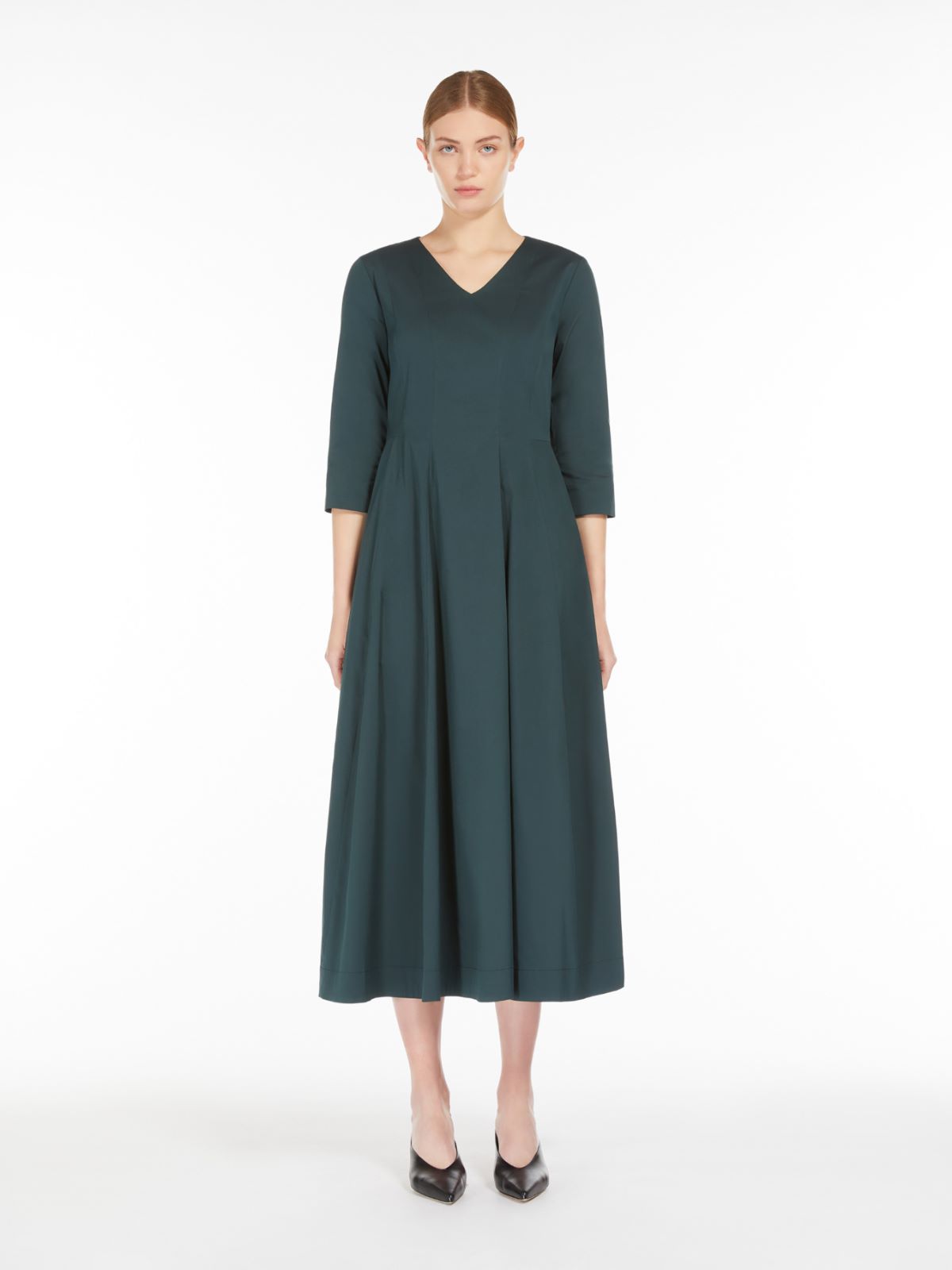 Stretch cotton dress