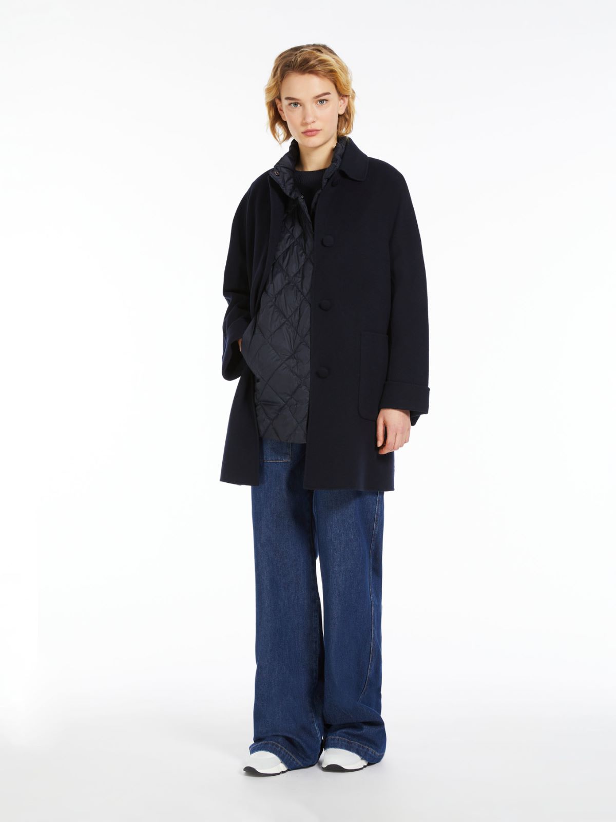 Double-faced wool coat