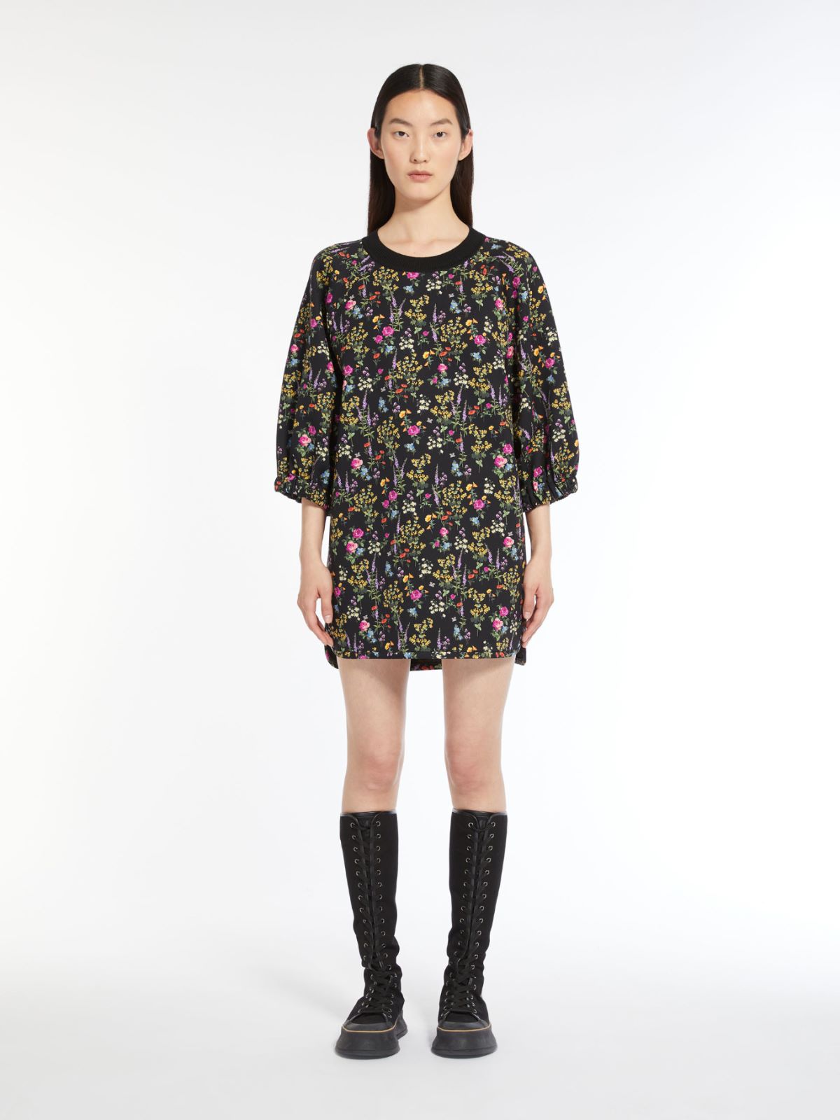 Short scuba jersey dress