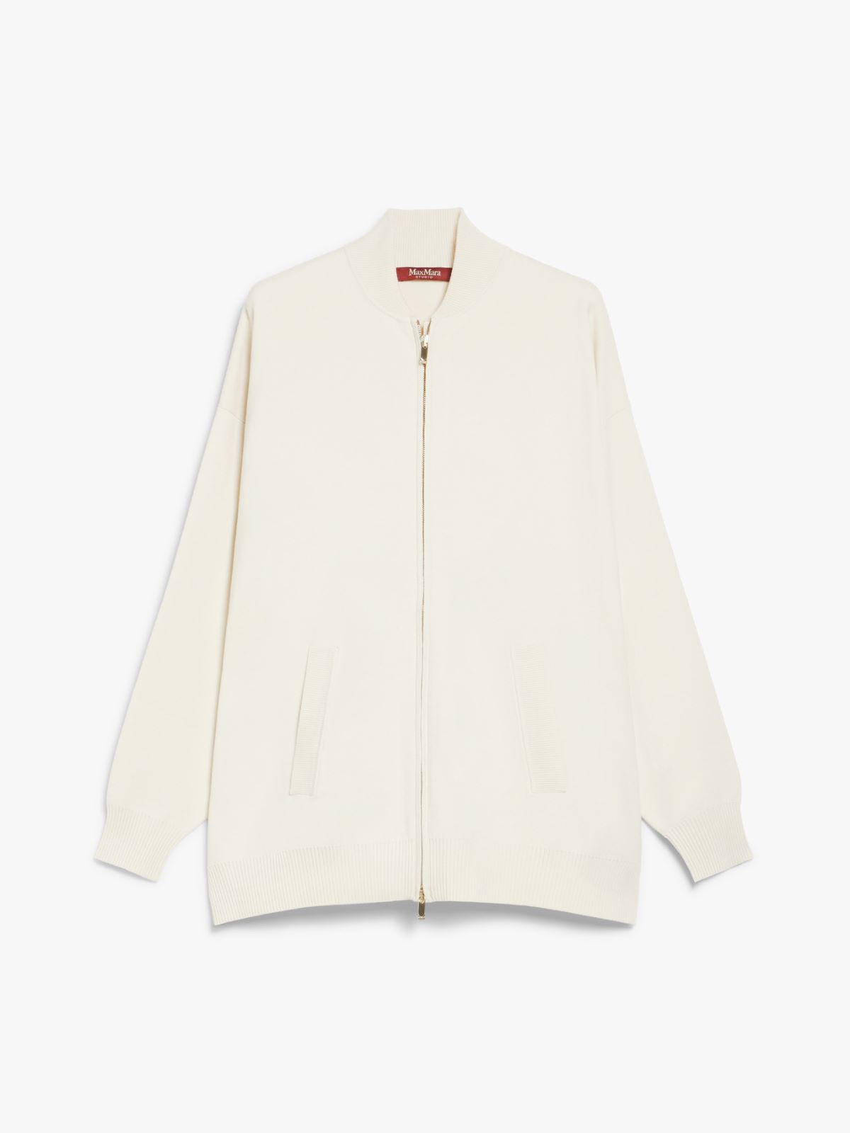 Viscose knit bomber jacket