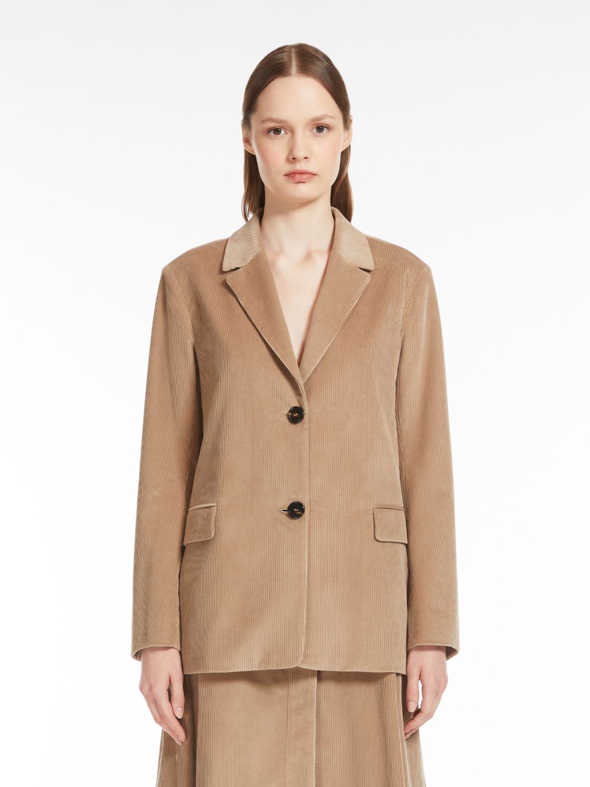 Cotton velvet jacket