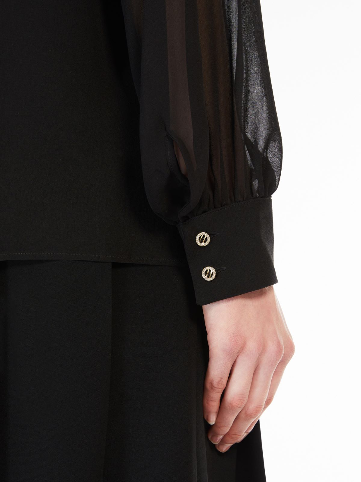 Pure silk georgette blouse